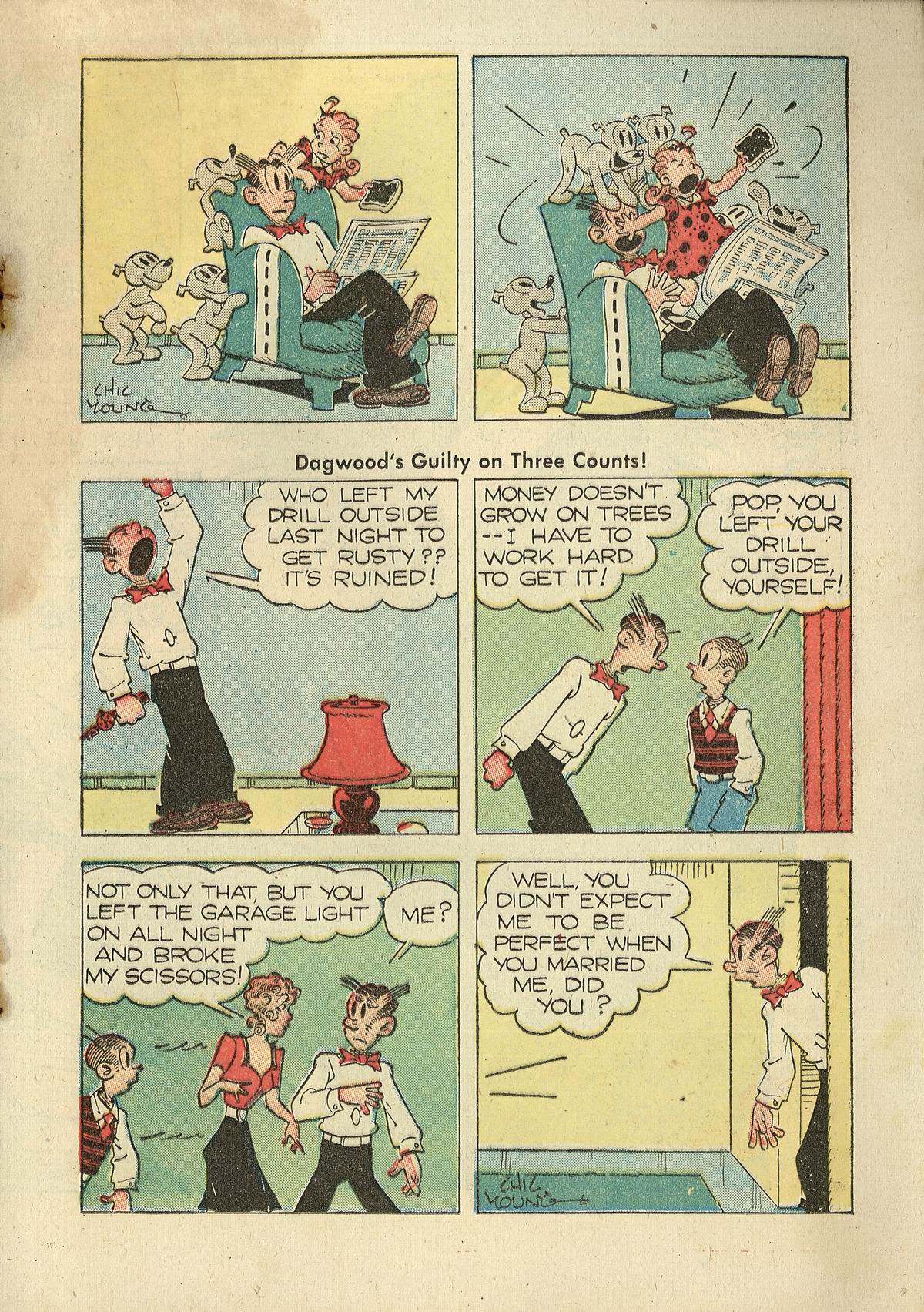 Read online Blondie Comics (1947) comic -  Issue #12 - 17