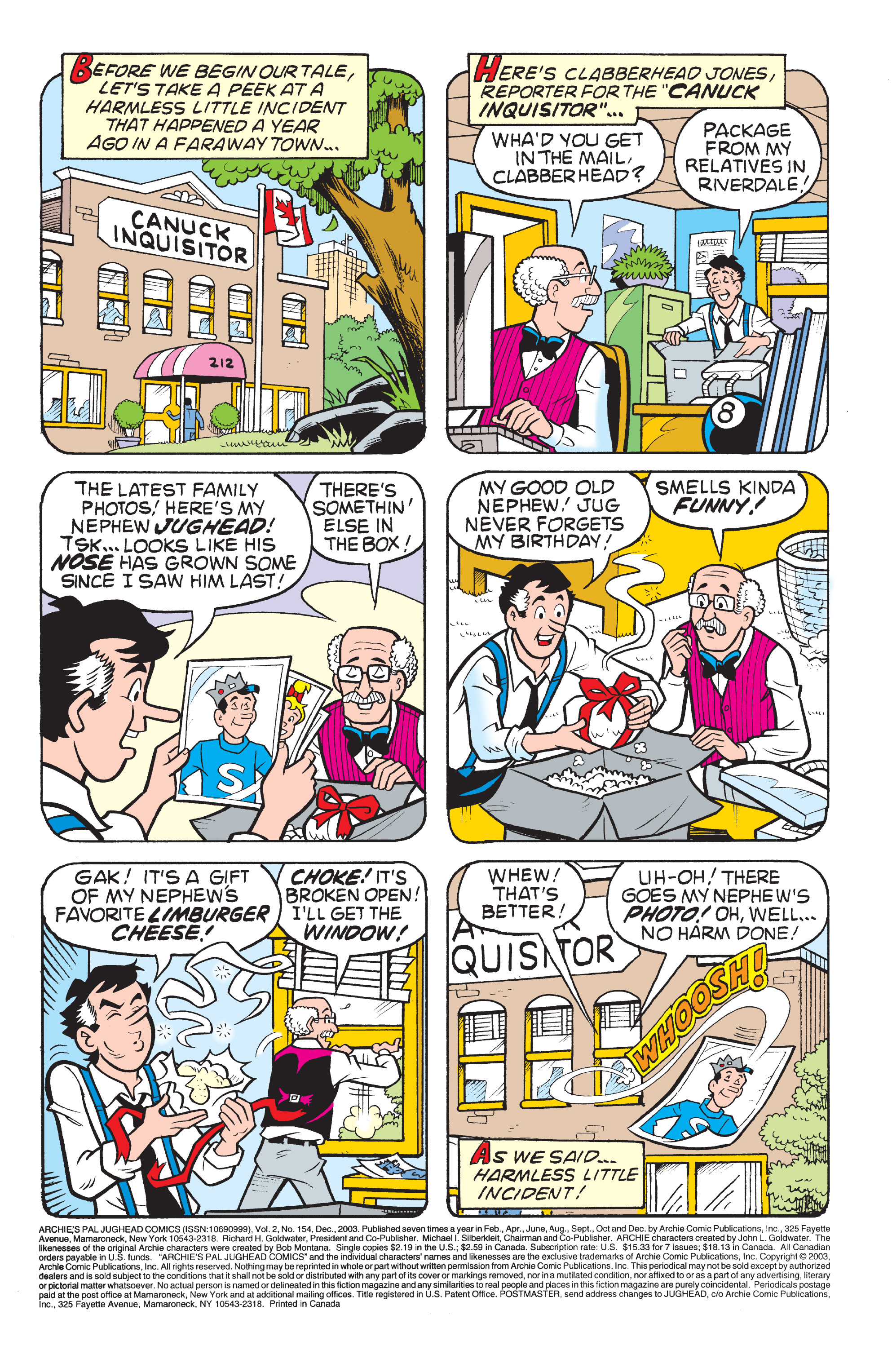 Read online Archie's Pal Jughead Comics comic -  Issue #154 - 2