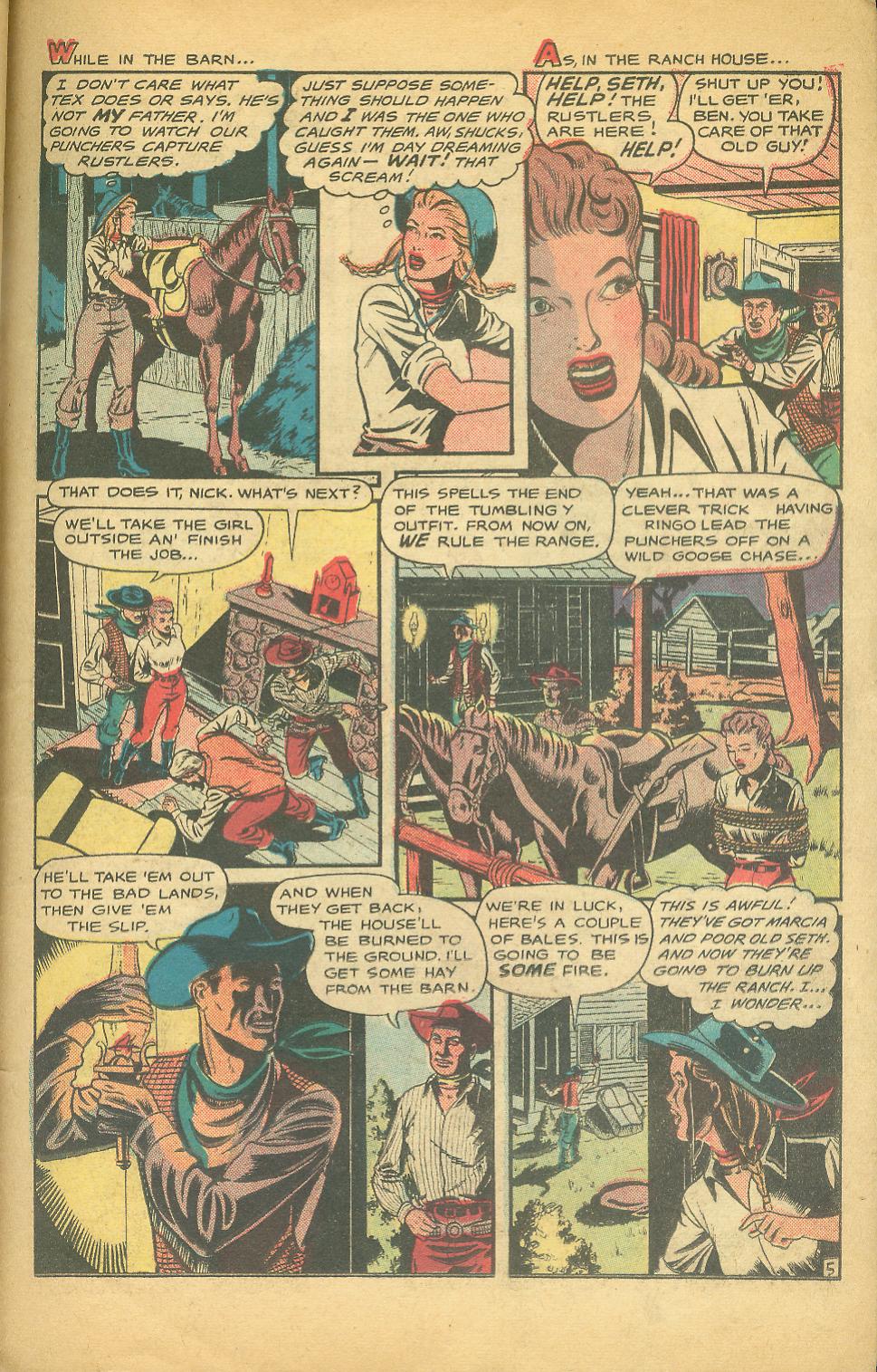 Read online Cowgirl Romances (1950) comic -  Issue #2 - 36