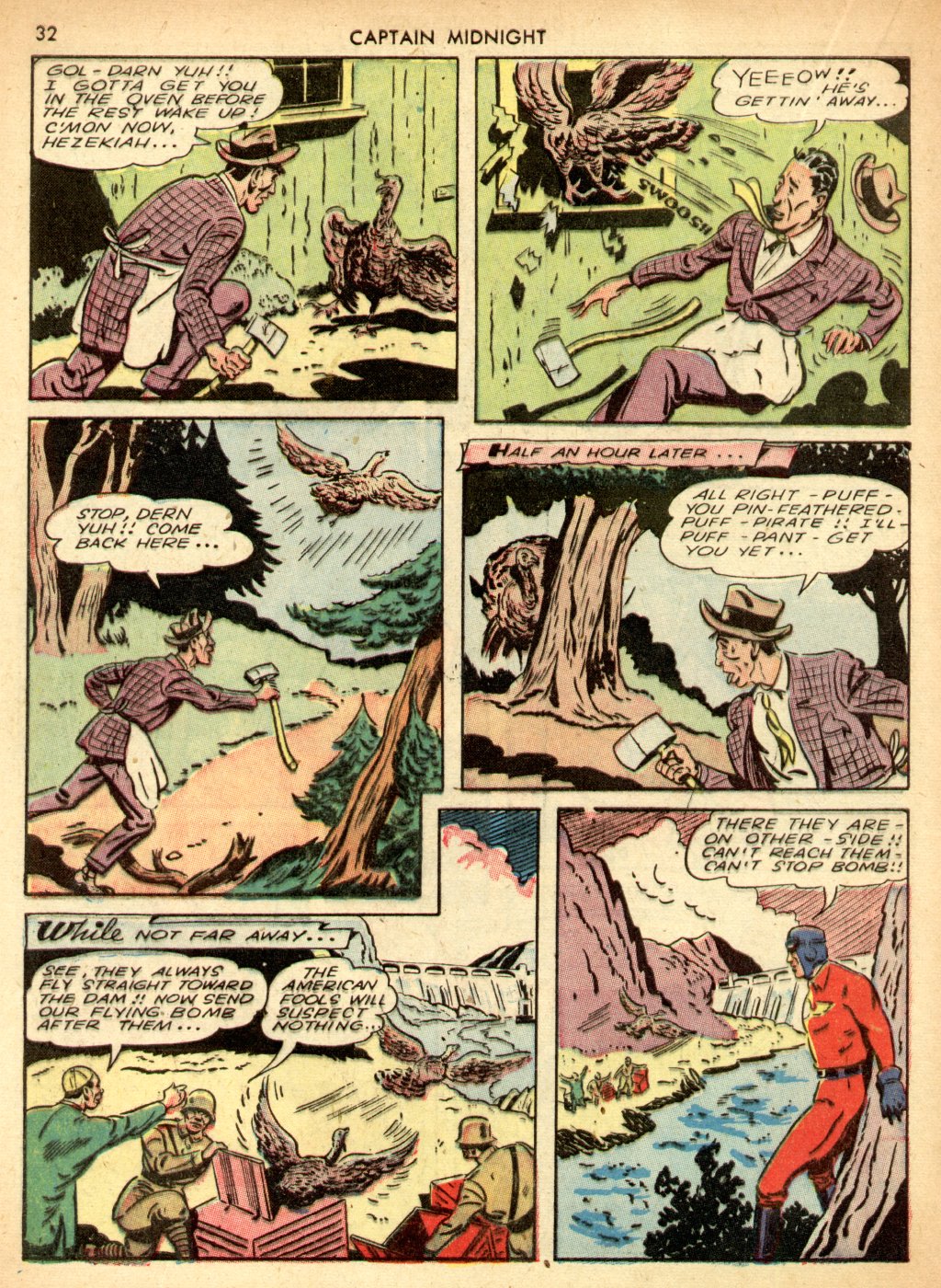 Read online Captain Midnight (1942) comic -  Issue #3 - 32