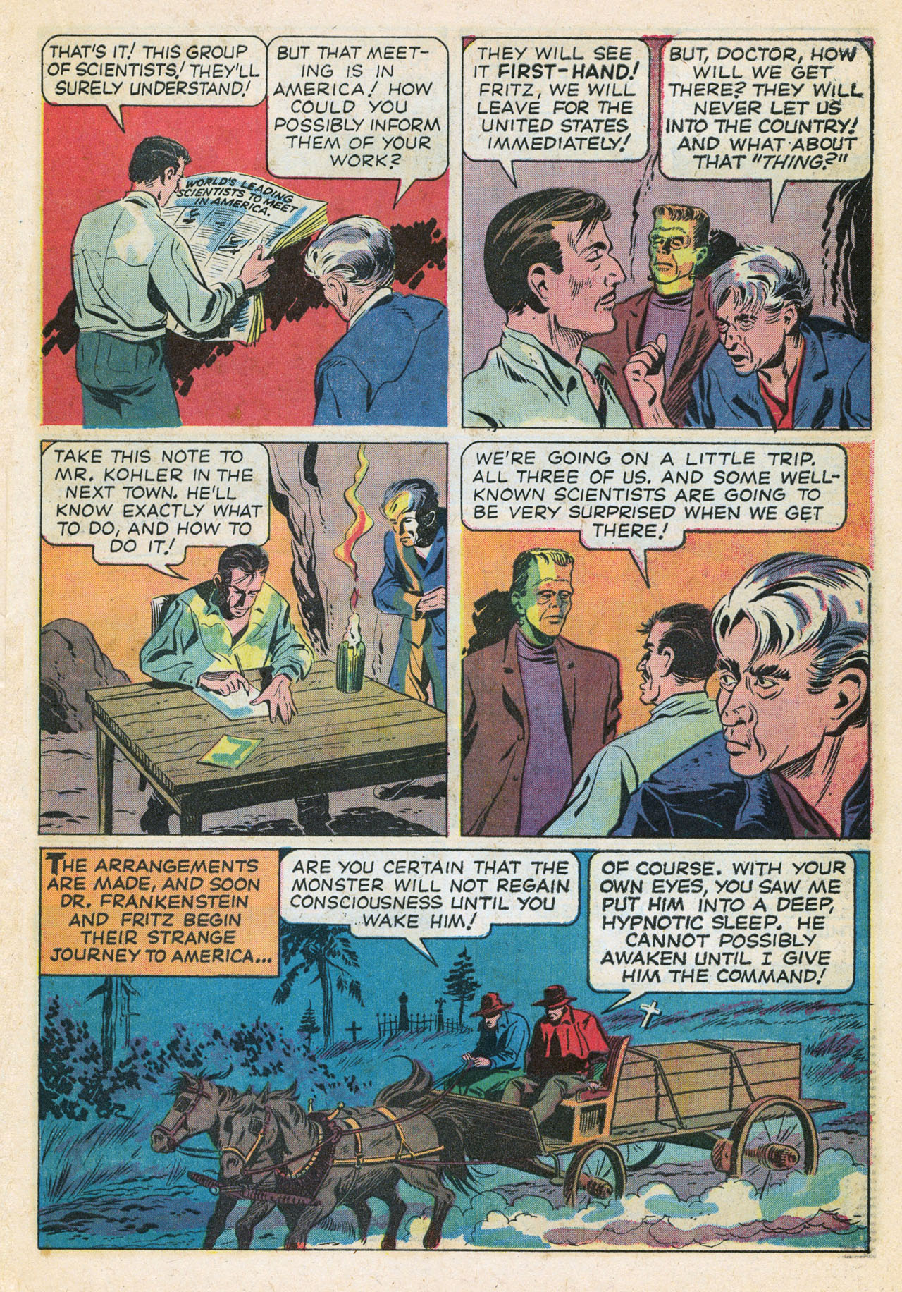 Read online Frankenstein (1964) comic -  Issue #1 - 15