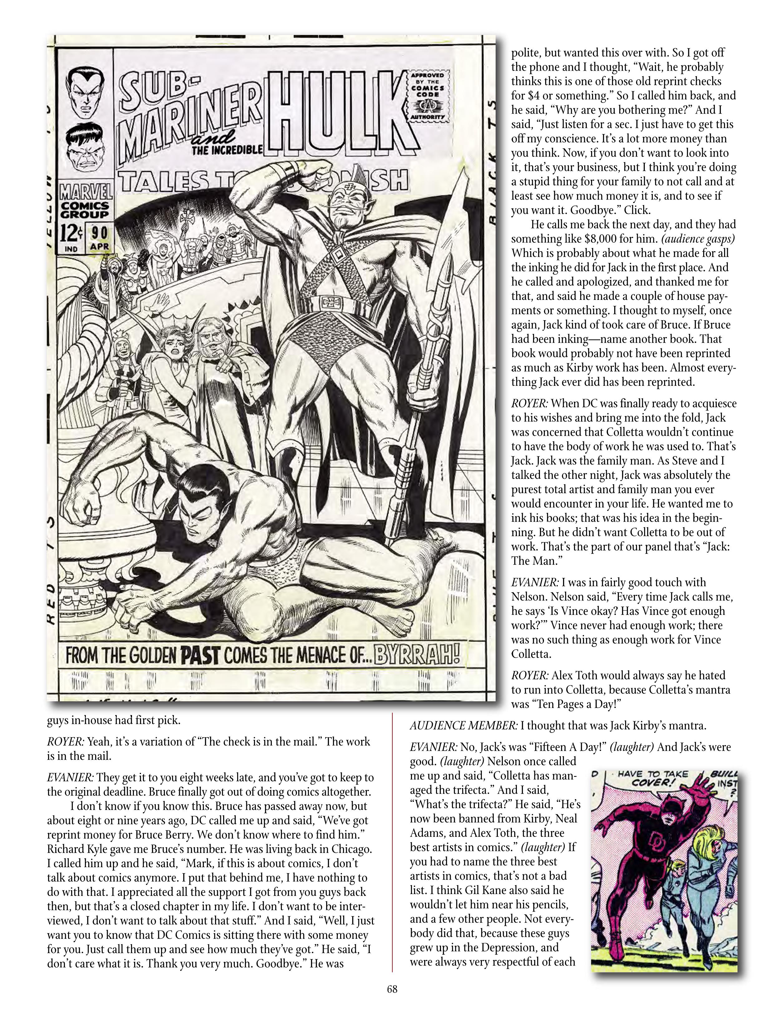 Read online The Jack Kirby Collector comic -  Issue #71 - 70