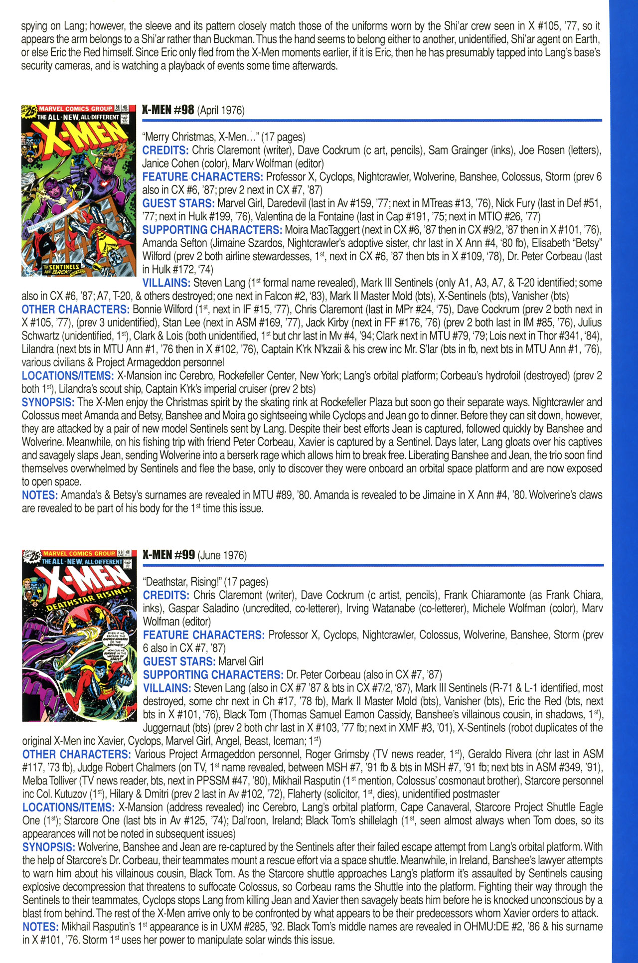 Read online Official Index to the Marvel Universe comic -  Issue #2 - 61