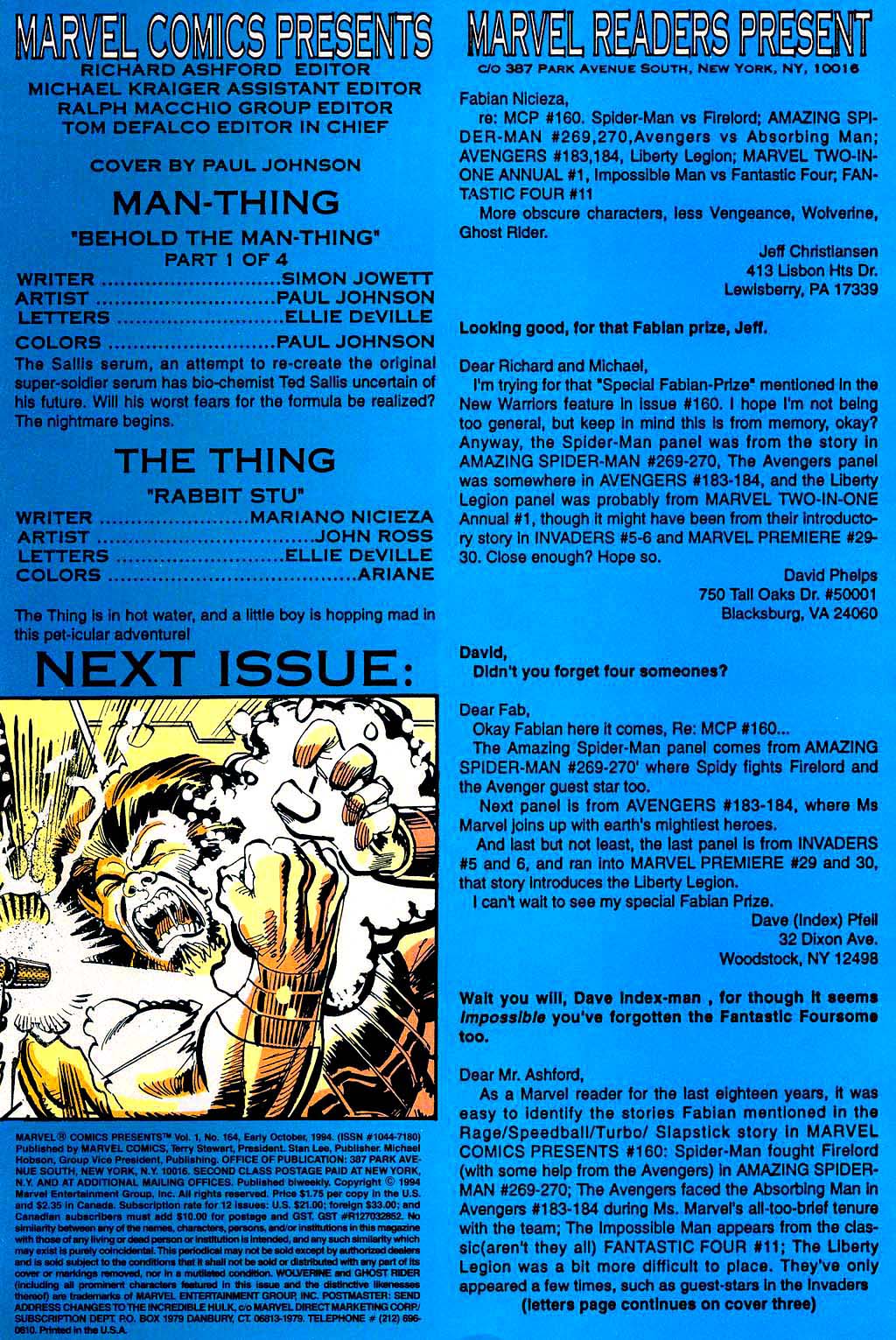 Read online Marvel Comics Presents (1988) comic -  Issue #164 - 2