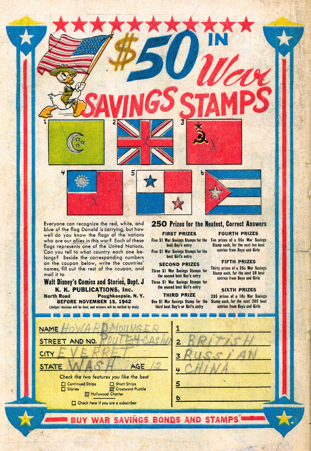 Read online Walt Disney's Comics and Stories comic -  Issue #26 - 65