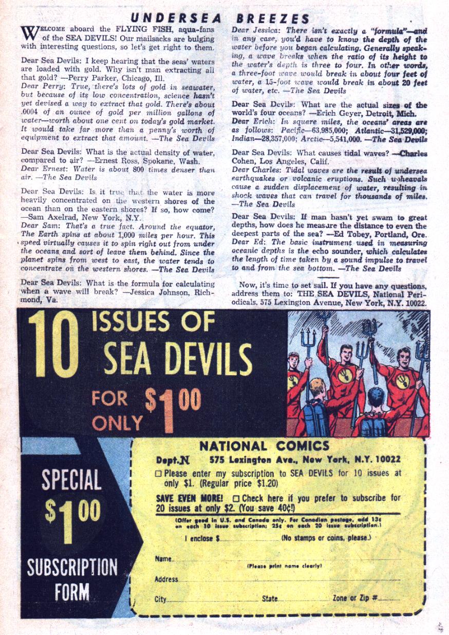 Read online Sea Devils comic -  Issue #25 - 34