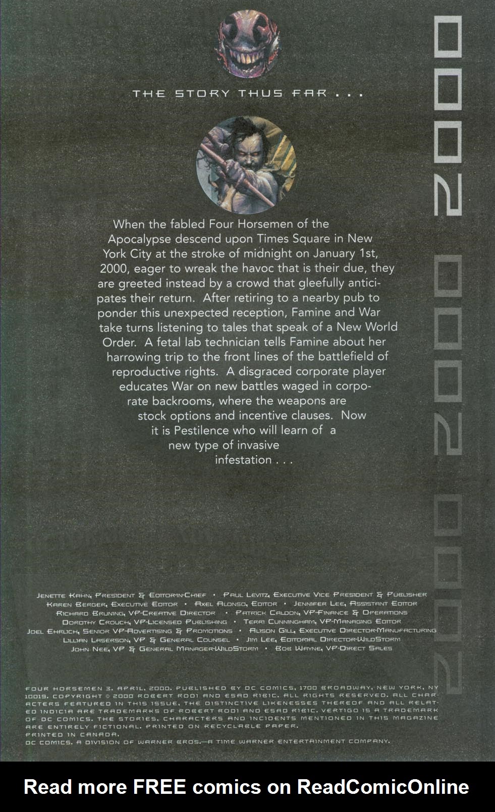 Read online Four Horsemen comic -  Issue #3 - 3