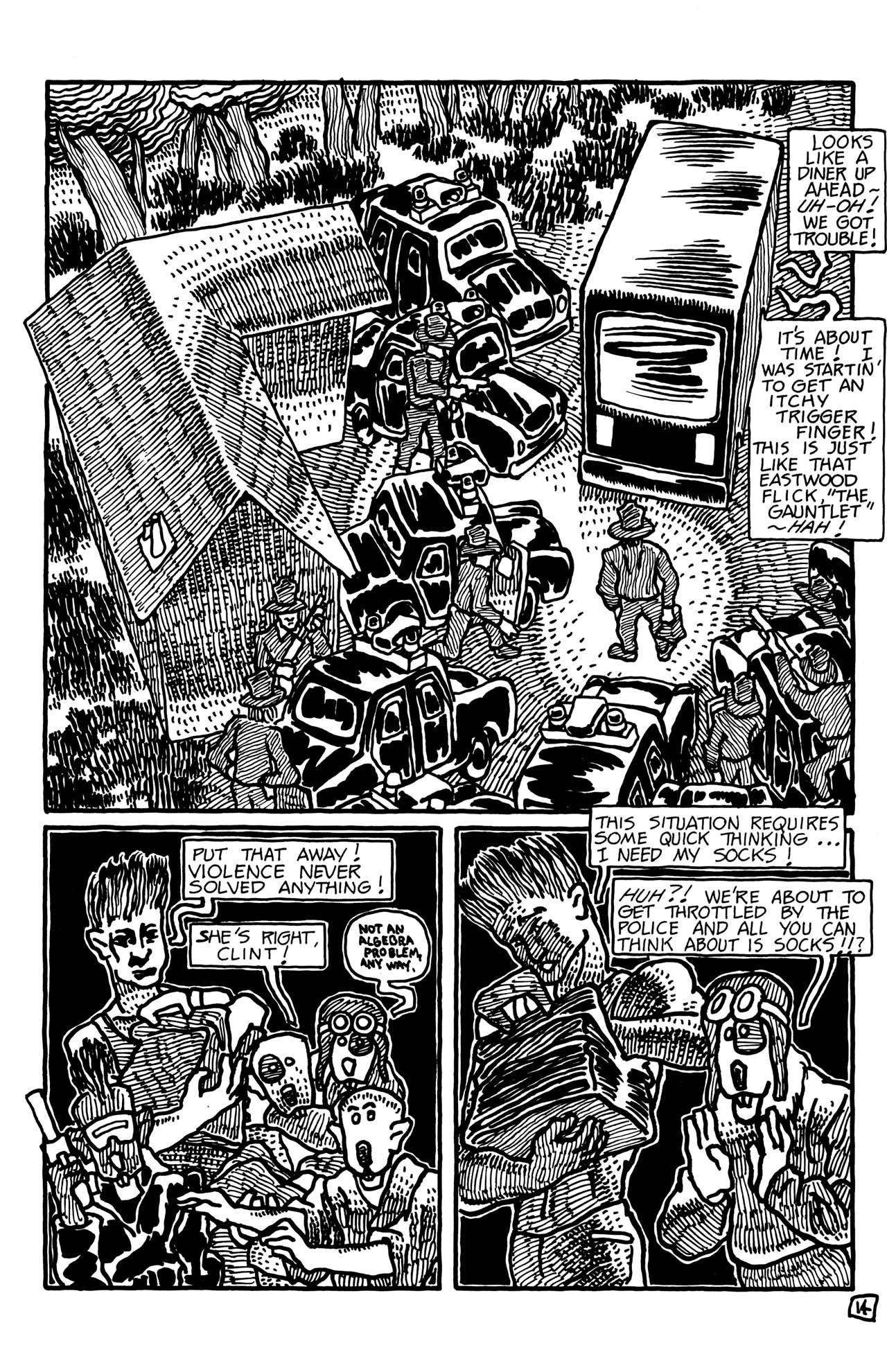 Read online Adolescent Radioactive Black Belt Hamsters comic -  Issue #5 - 16