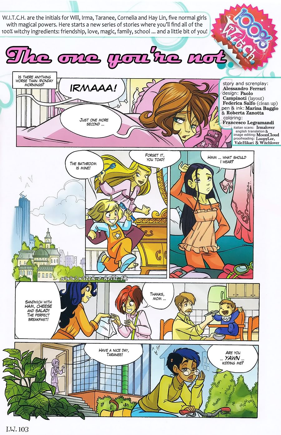 Read online W.i.t.c.h. comic -  Issue #103 - 1