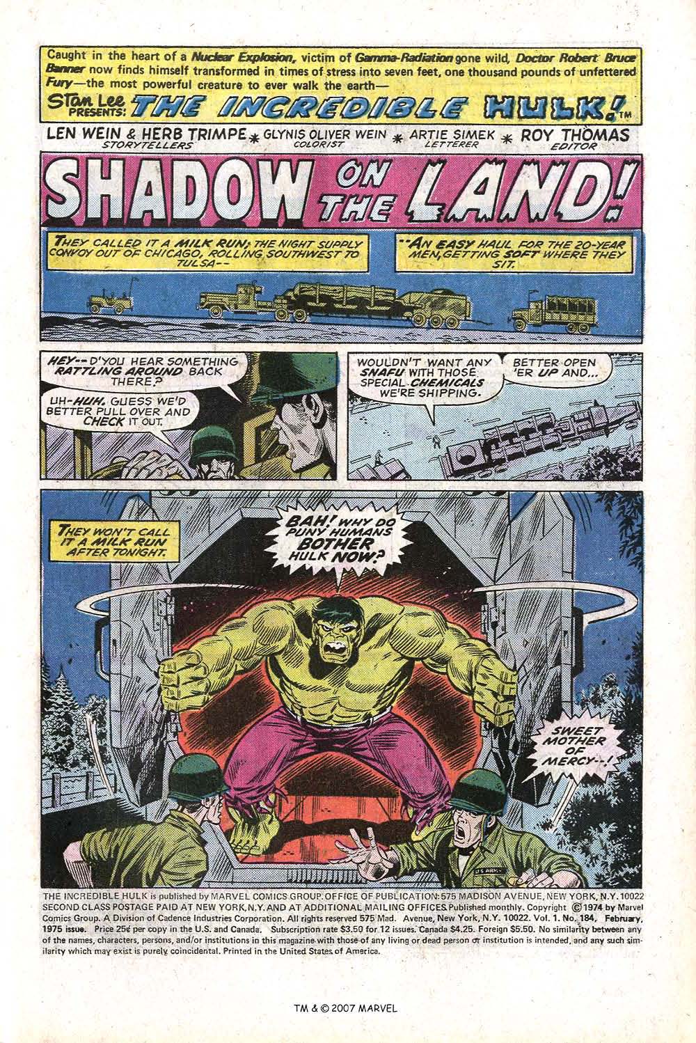 The Incredible Hulk (1968) issue 184 - Page 3