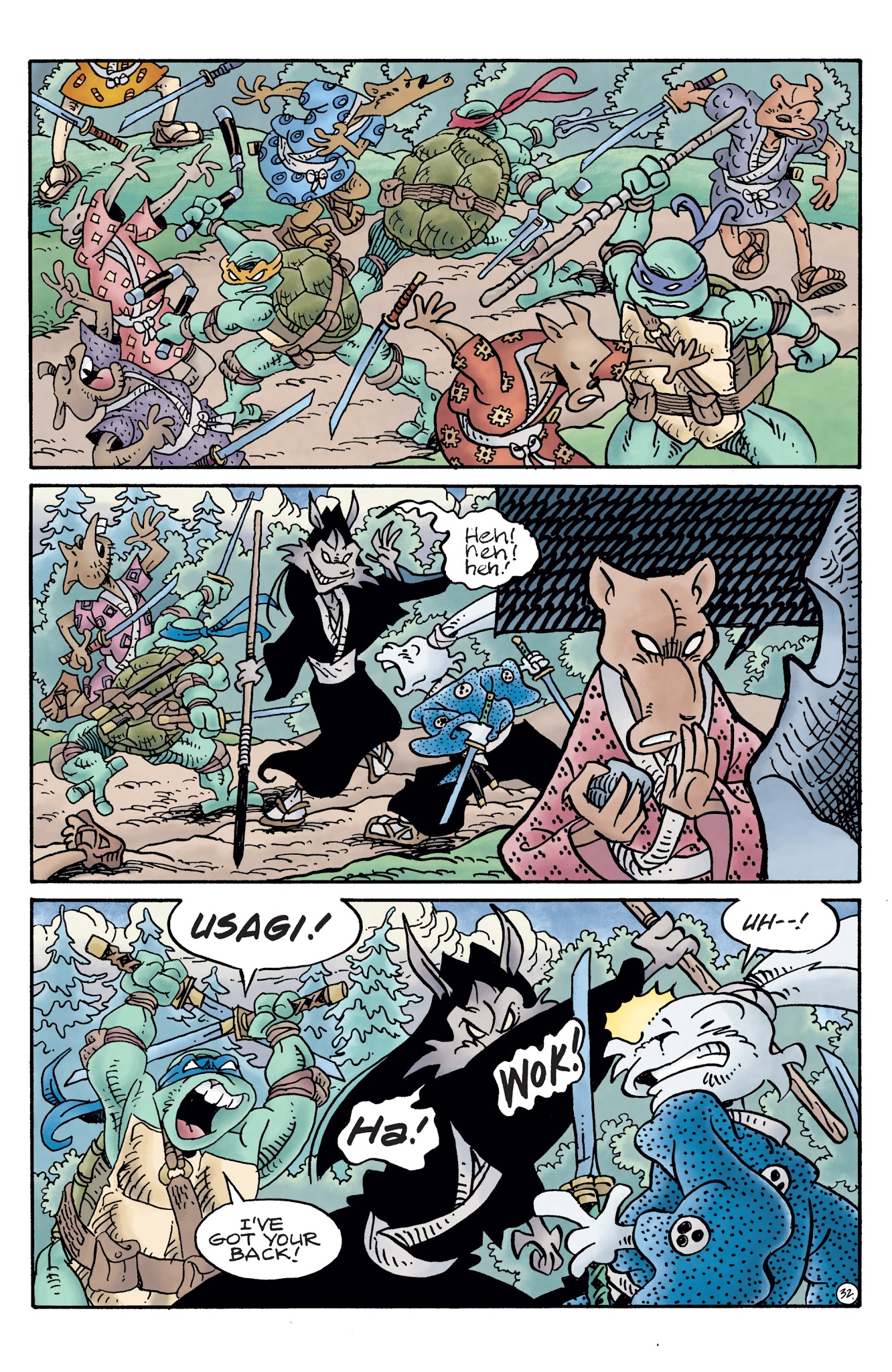 Read online Teenage Mutant Ninja Turtles/Usagi Yojimbo comic -  Issue # Full - 32