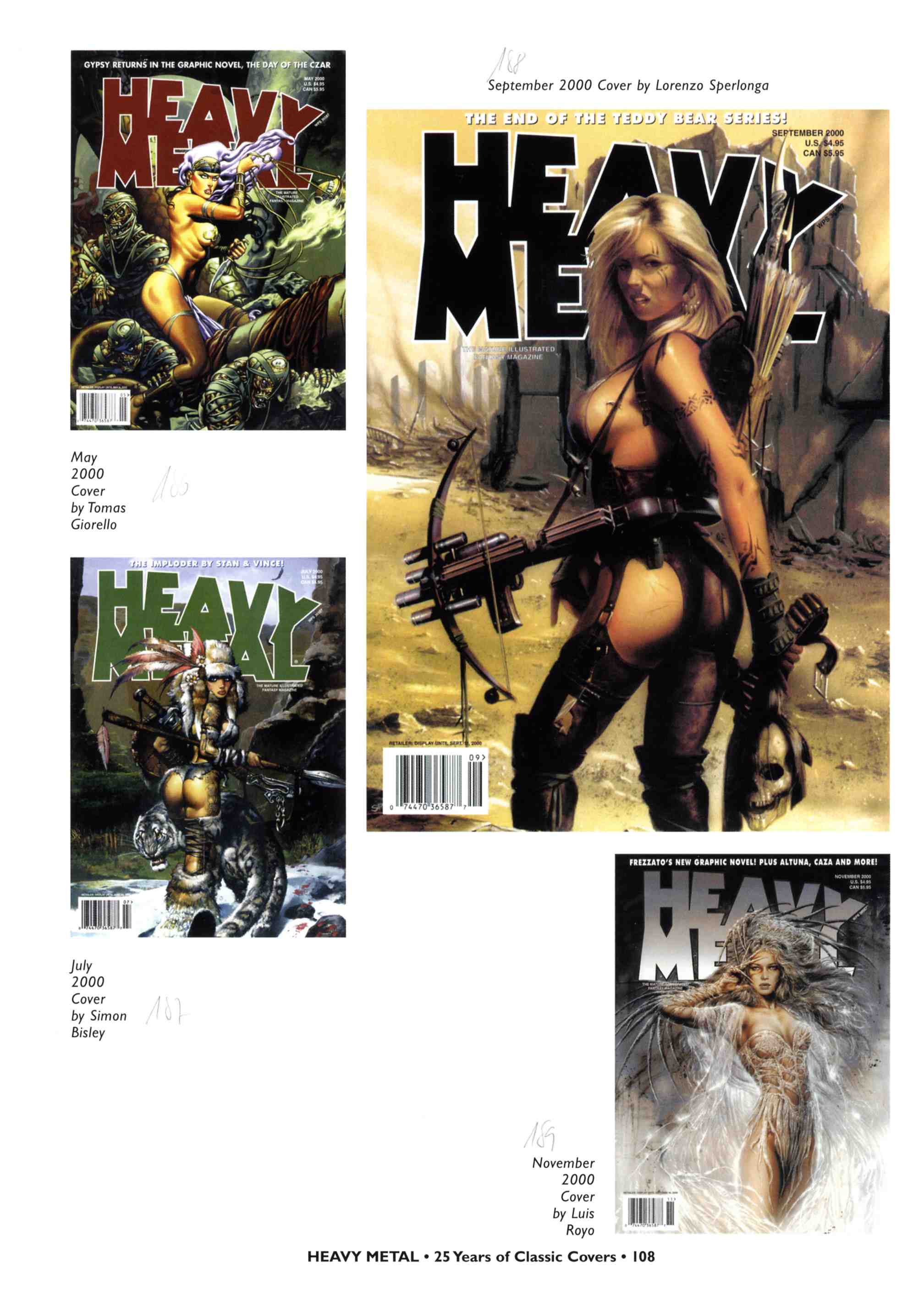 Read online Heavy Metal: 25 Years of Classic Covers comic -  Issue # TPB - 114