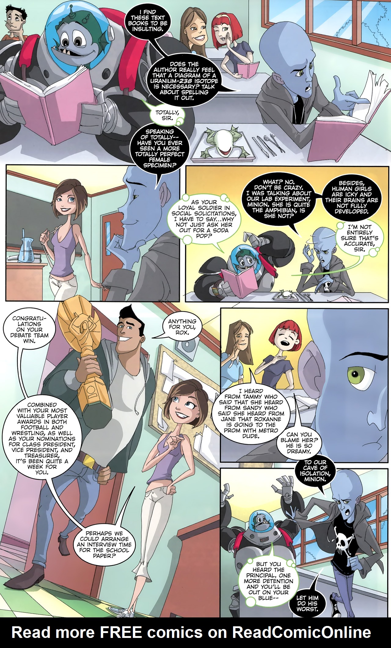 Read online Megamind: Bad. Blue. Brilliant. comic -  Issue #1 - 7