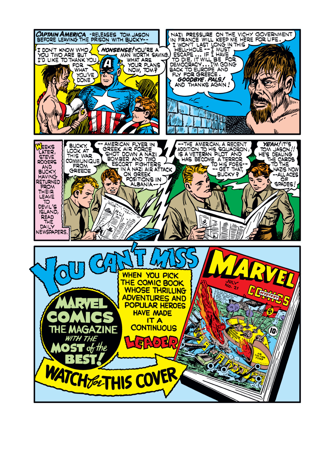 Read online Captain America Comics comic -  Issue #5 - 49