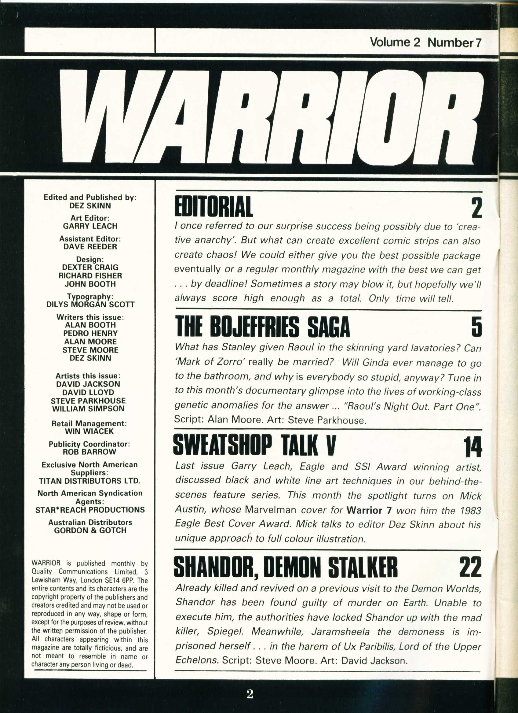 Read online Warrior comic -  Issue #19 - 2