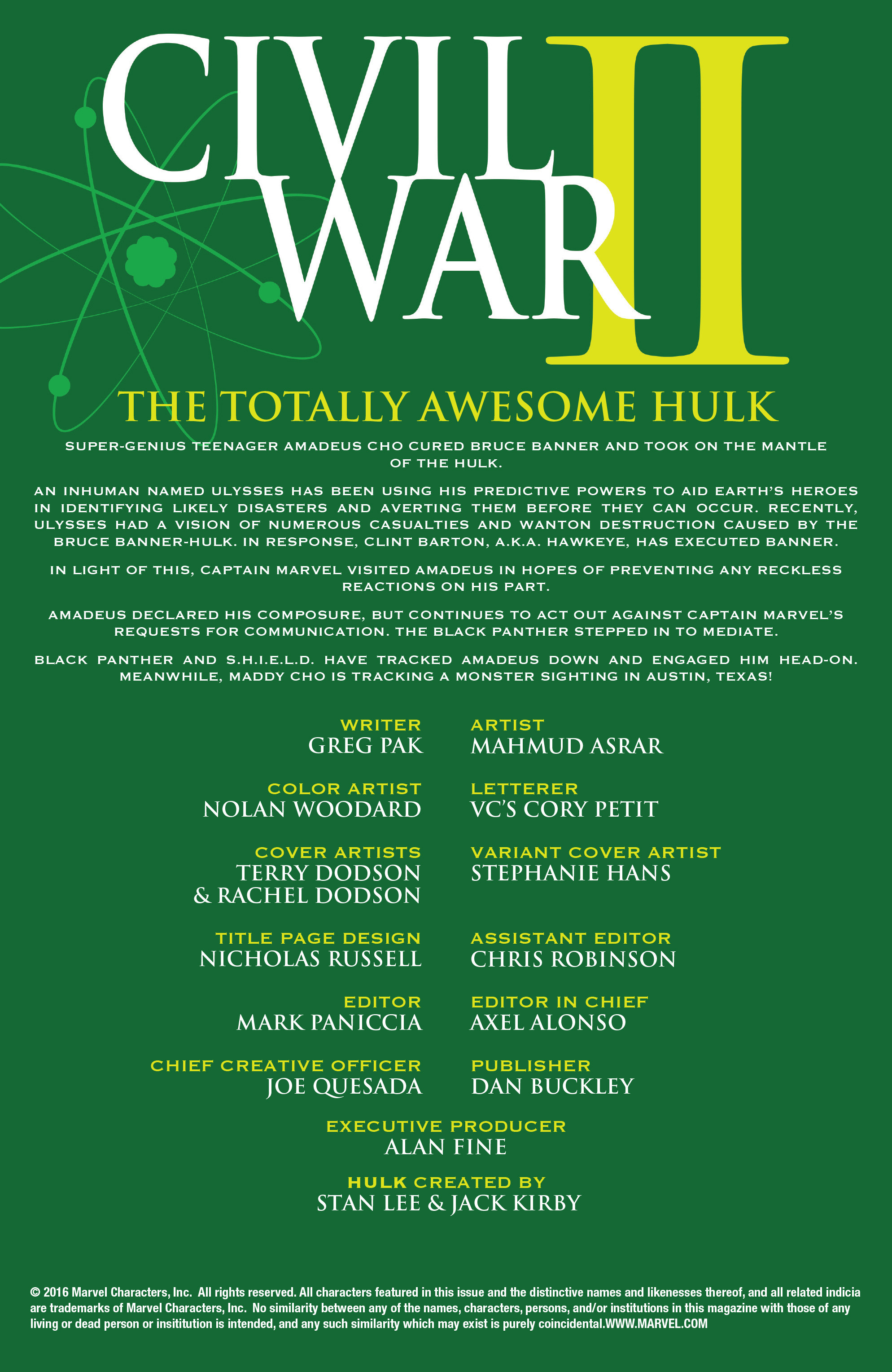 Read online Totally Awesome Hulk comic -  Issue #11 - 2