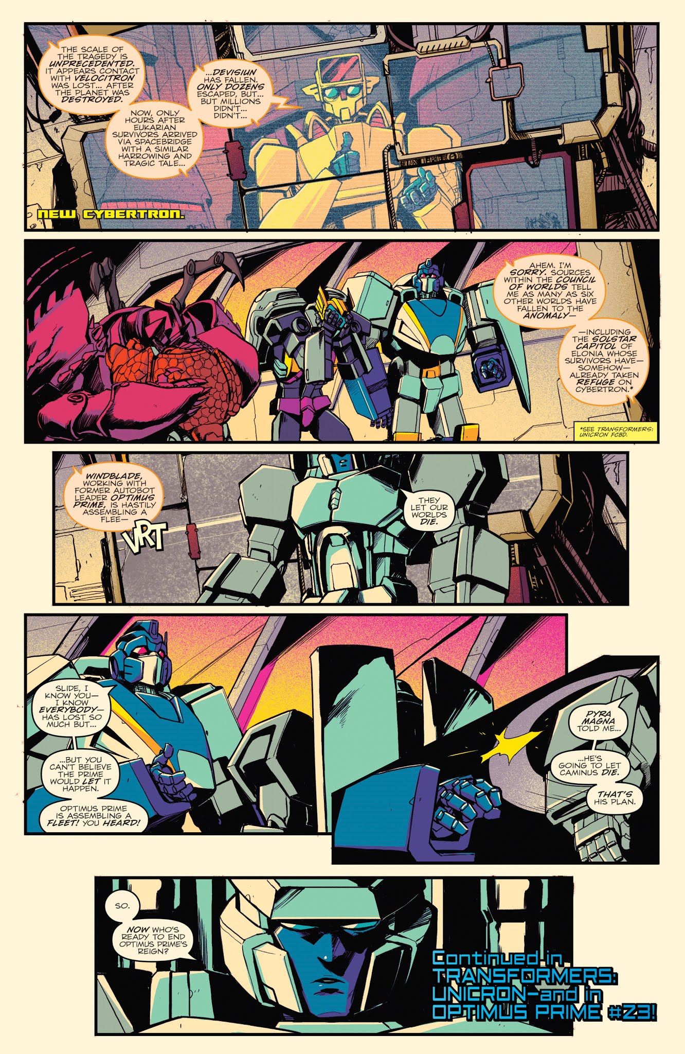 Read online Optimus Prime comic -  Issue #22 - 24