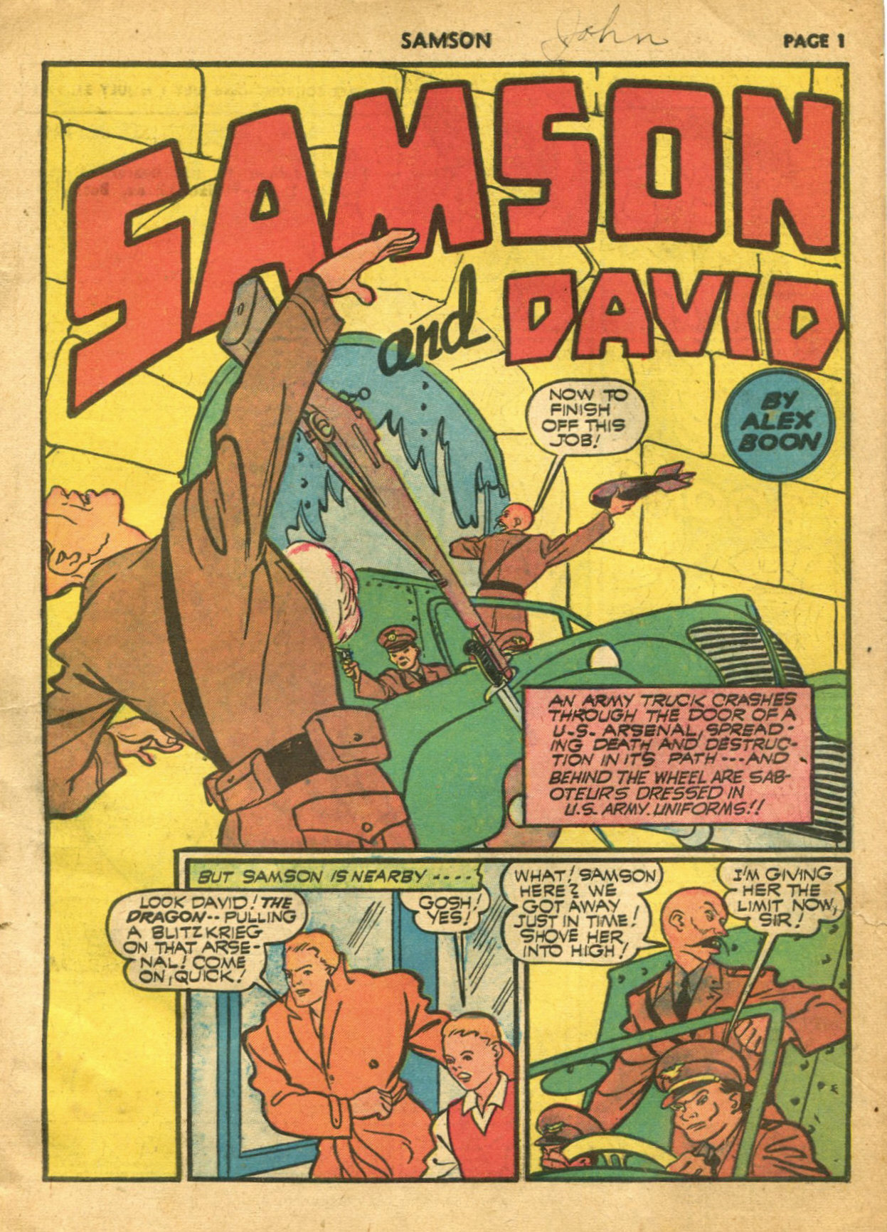 Read online Samson (1940) comic -  Issue #6 - 3