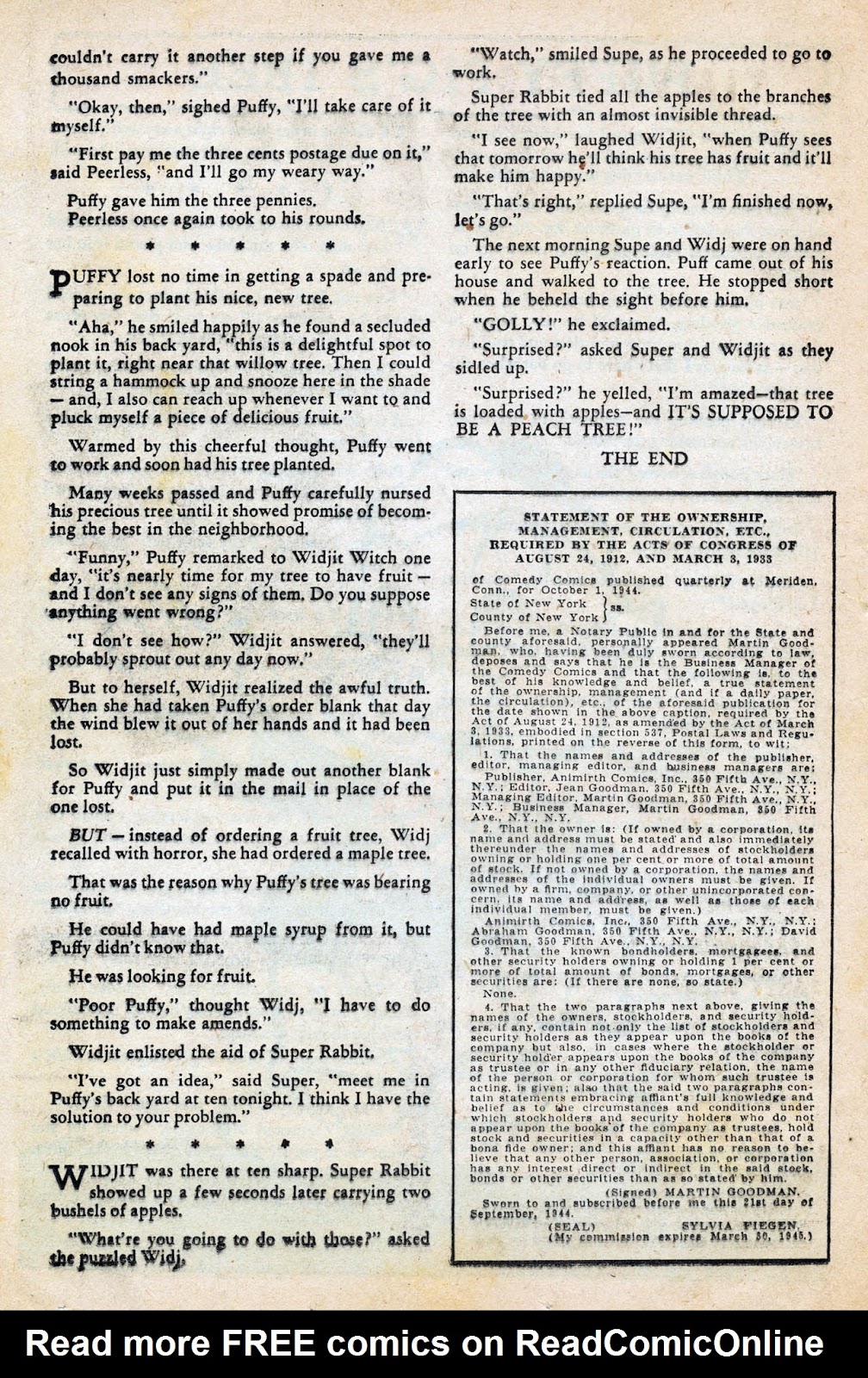 Read online Comedy Comics (1942) comic -  Issue #27 - 24