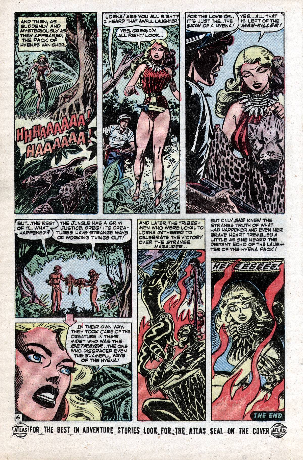 Read online Lorna, The Jungle Girl comic -  Issue #7 - 16