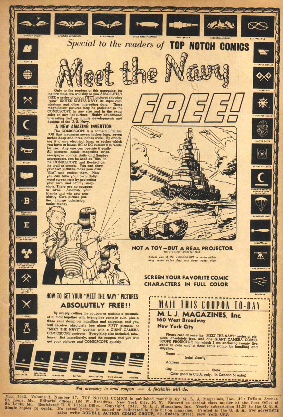 Read online Top-Notch Comics comic -  Issue #27 - 2