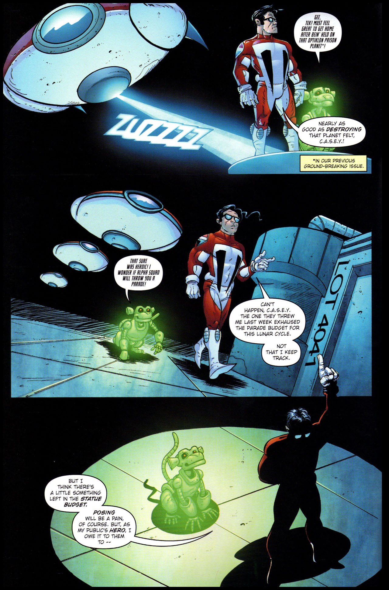 Read online Stephen Colbert's Tek Jansen comic -  Issue #4 - 4