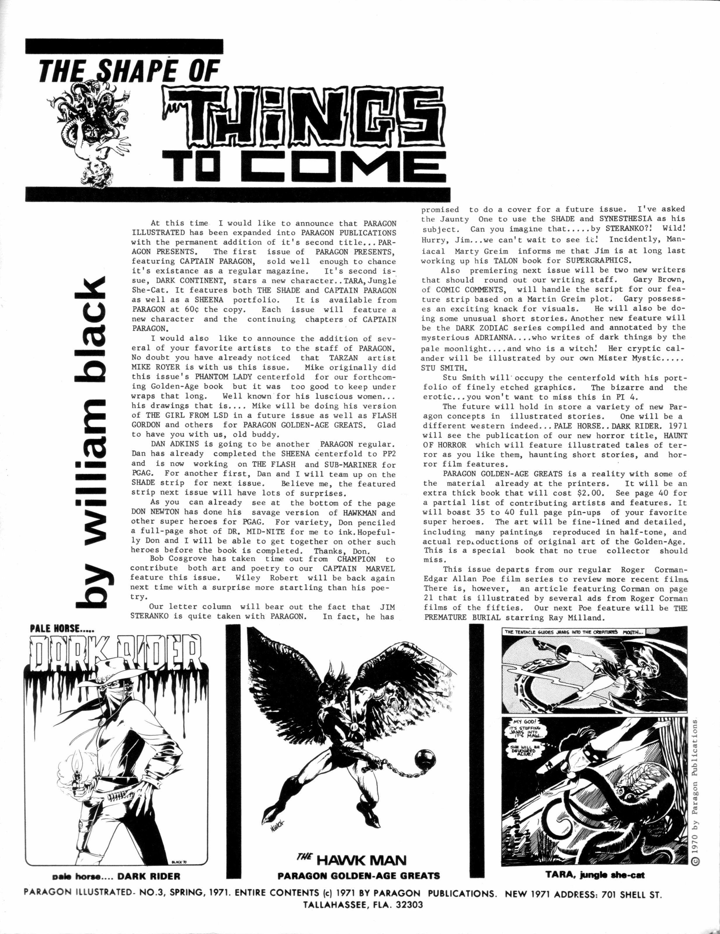 Read online Paragon Illustrated (1969) comic -  Issue #3 - 2