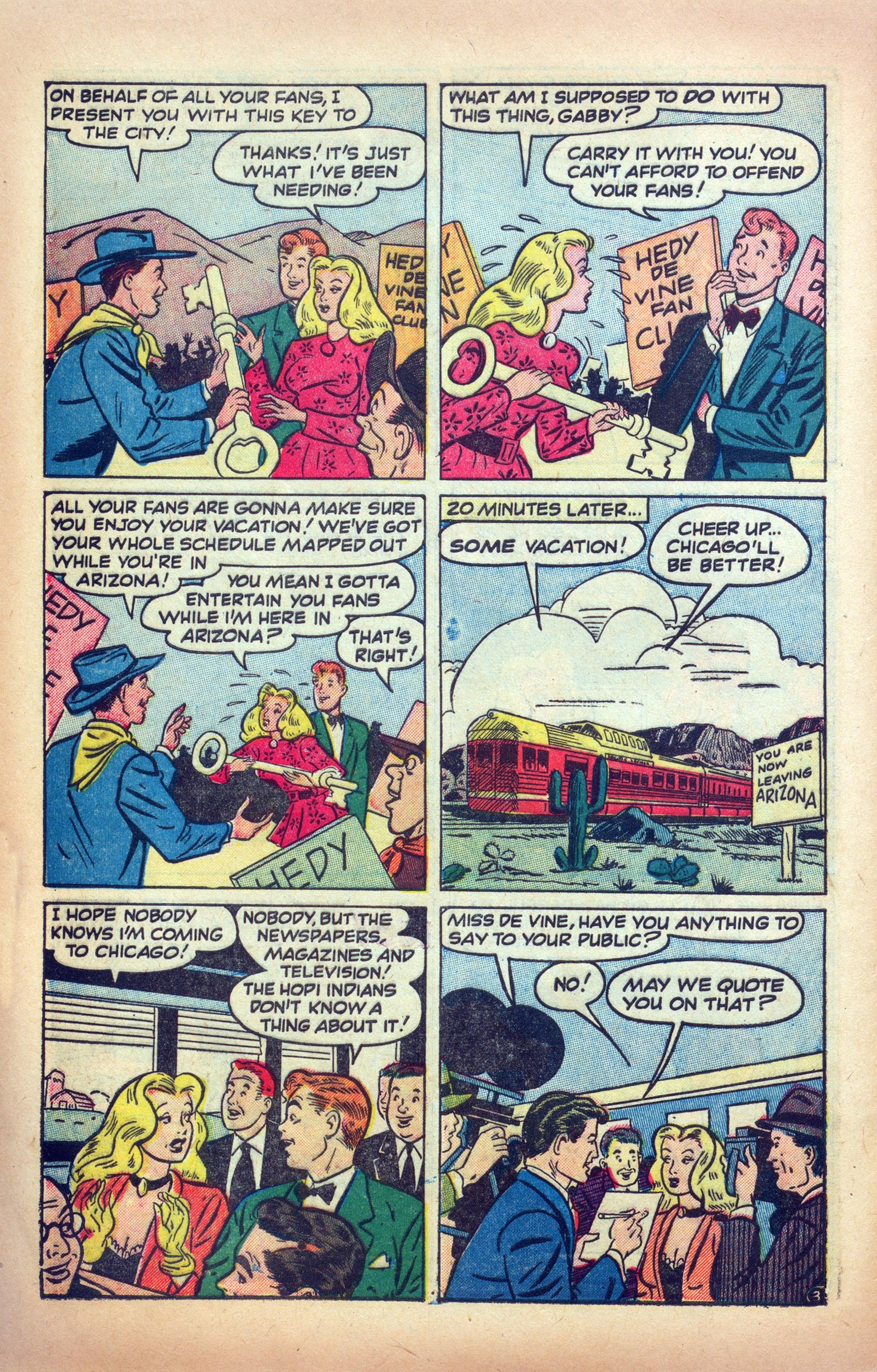 Read online Hedy Of Hollywood Comics comic -  Issue #49 - 30