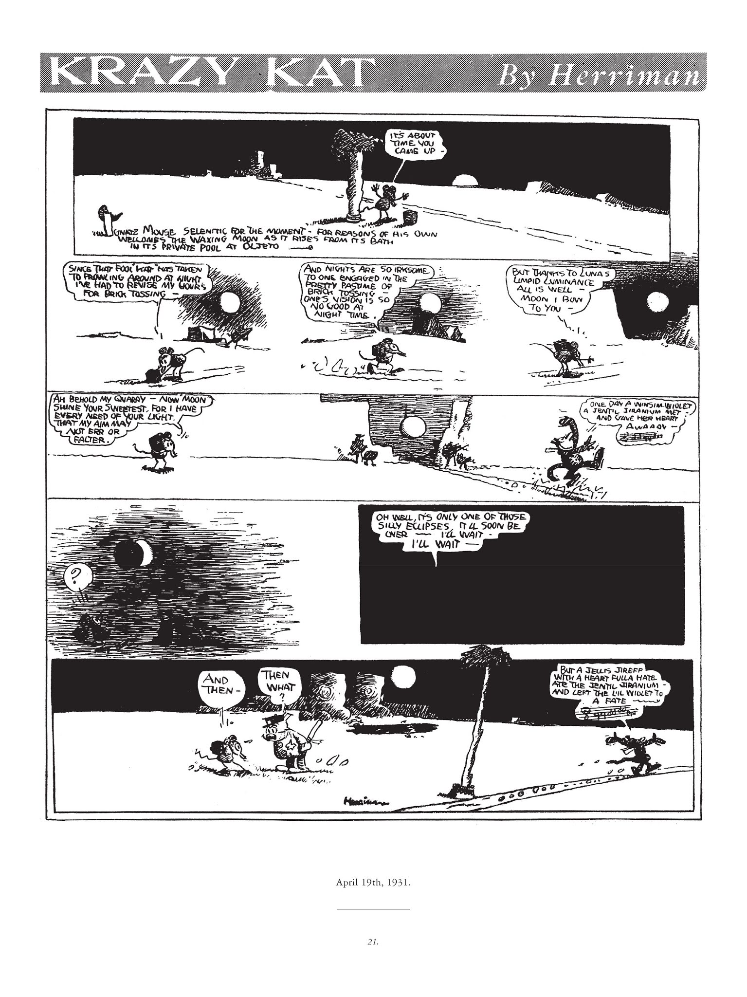 Read online Krazy & Ignatz comic -  Issue # TPB 7 - 18