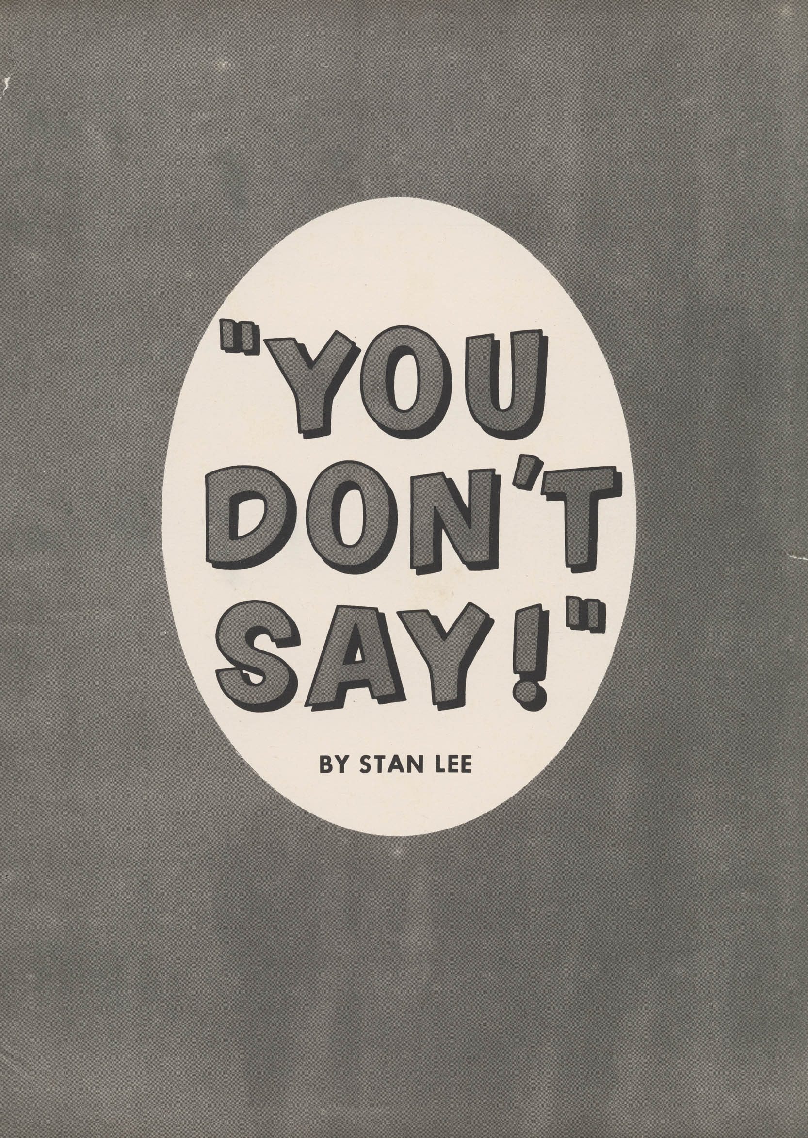 Read online You Don't Say comic -  Issue # TPB - 3