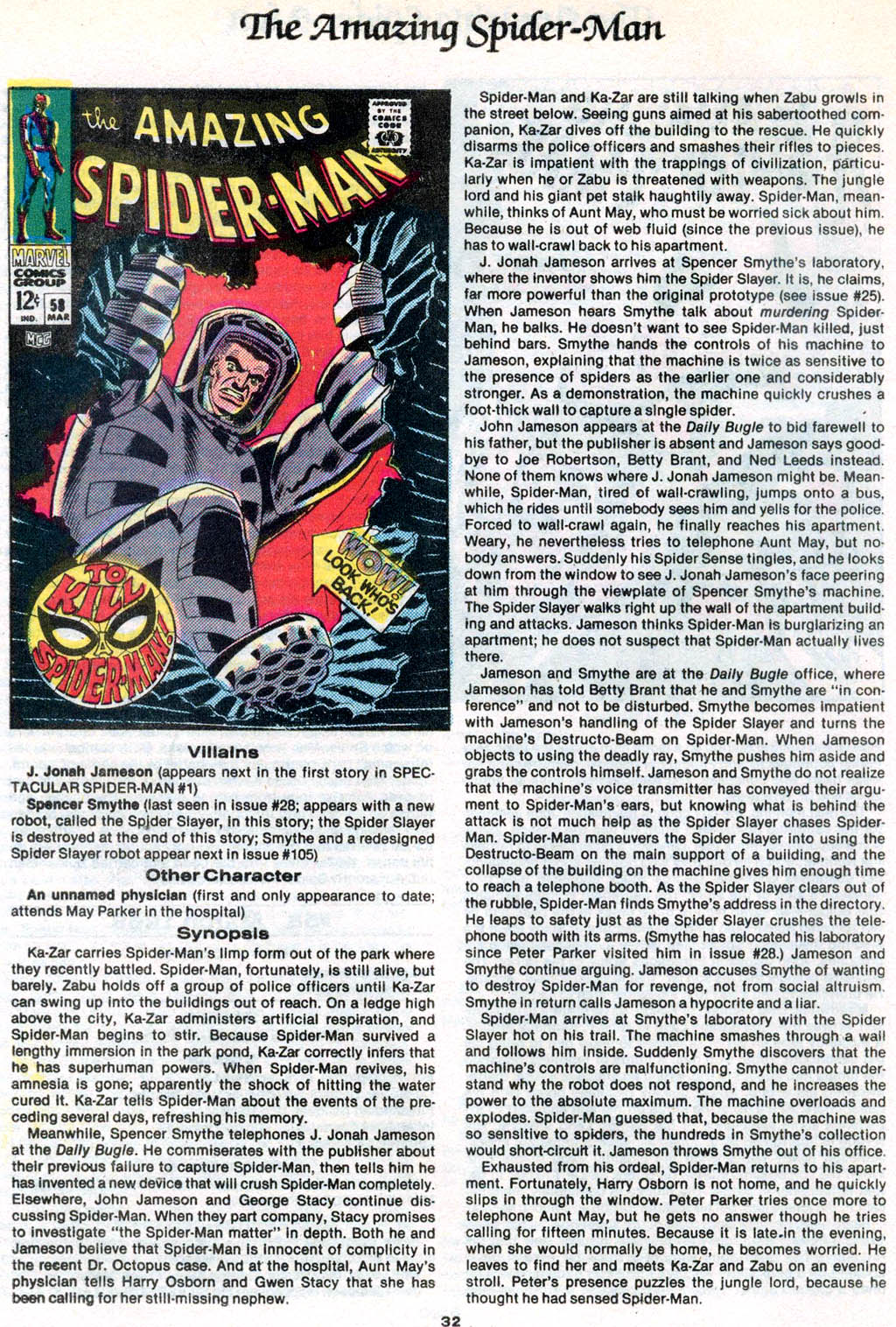 Read online The Official Marvel Index to The Amazing Spider-Man comic -  Issue #2 - 34