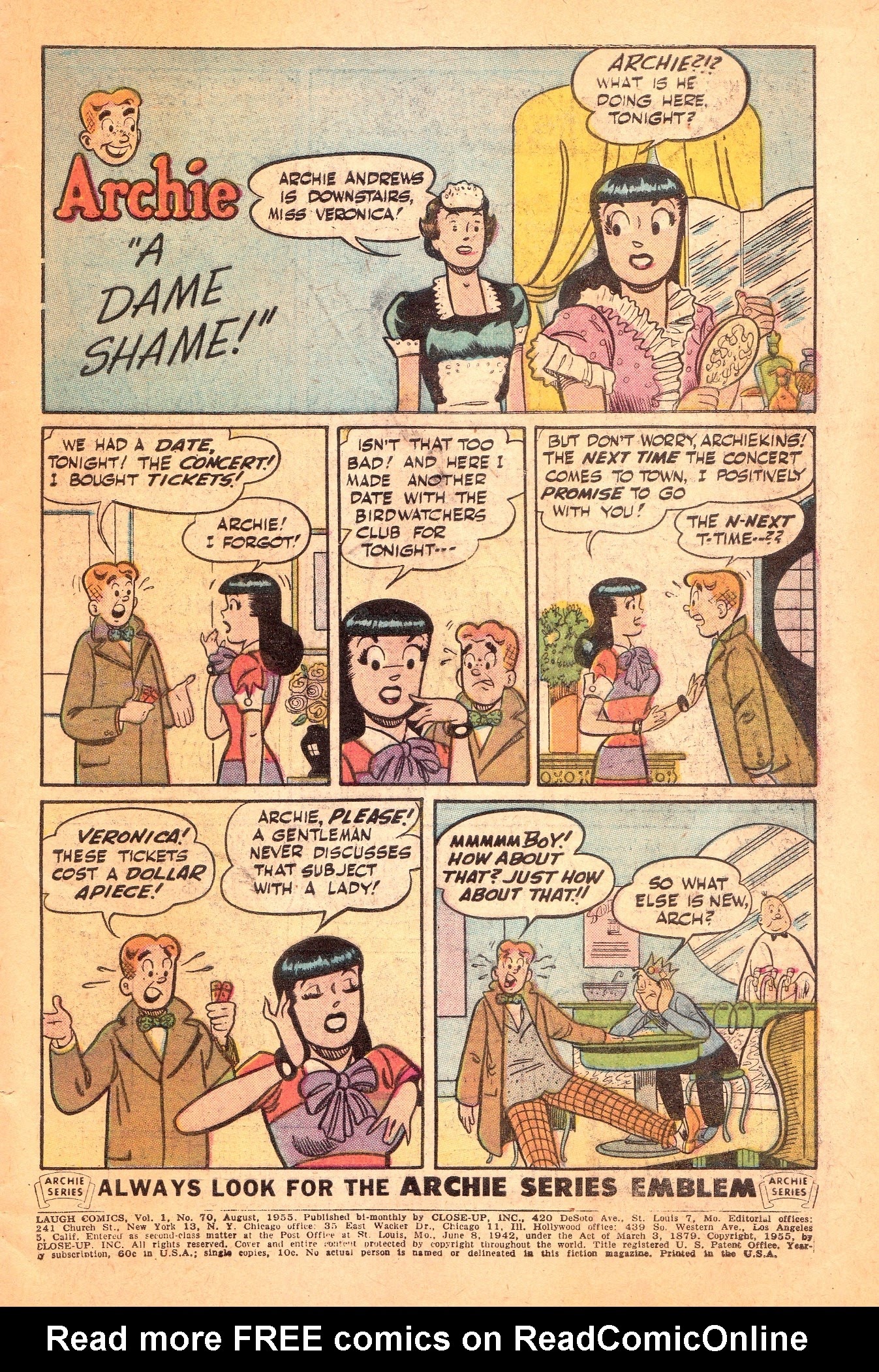Read online Laugh (Comics) comic -  Issue #70 - 3