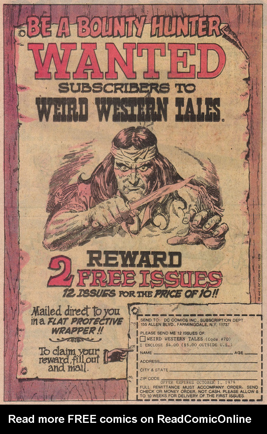 Read online Weird Western Tales (1972) comic -  Issue #60 - 20