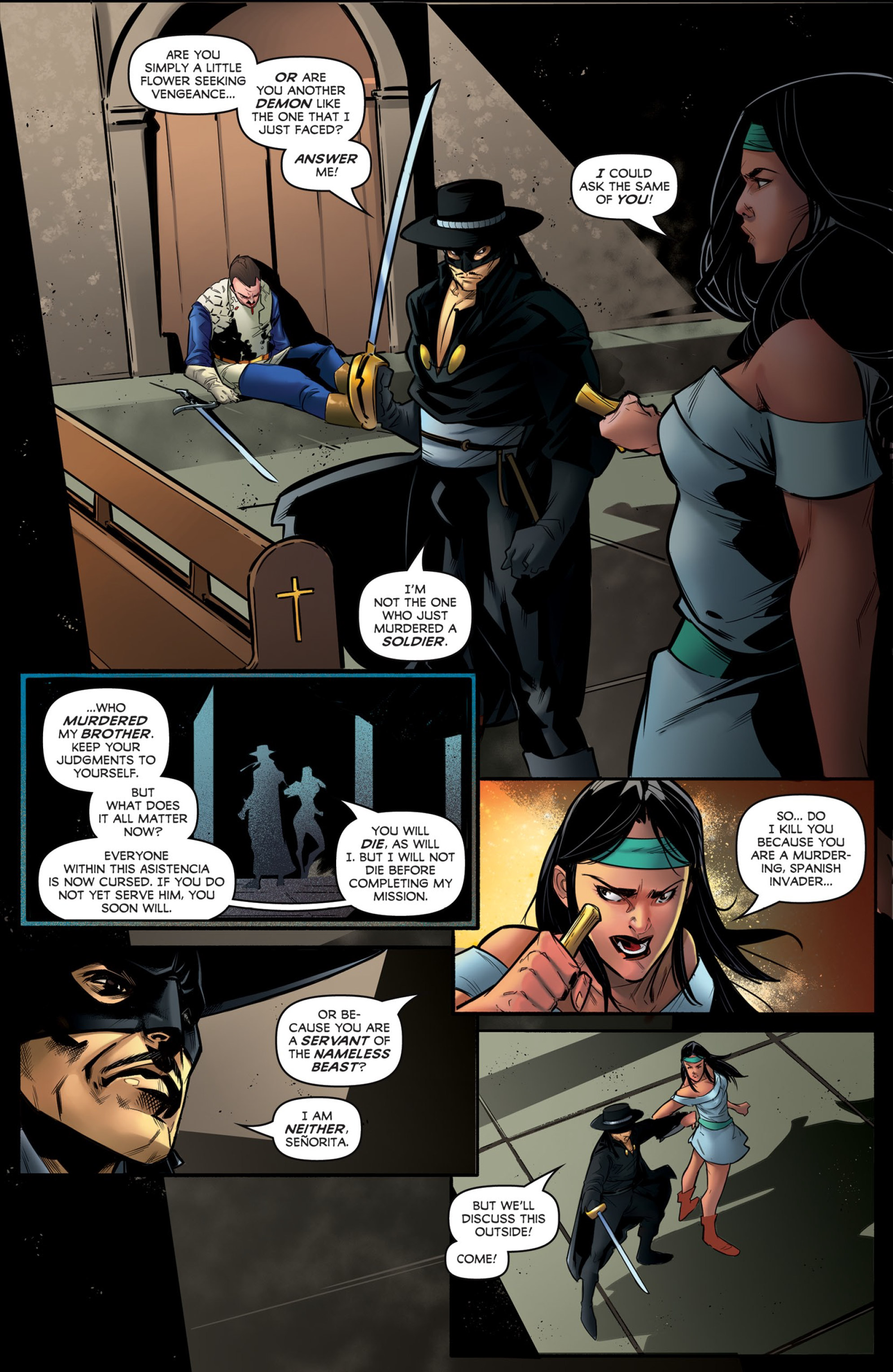 Read online Zorro: Sacrilege comic -  Issue #3 - 3