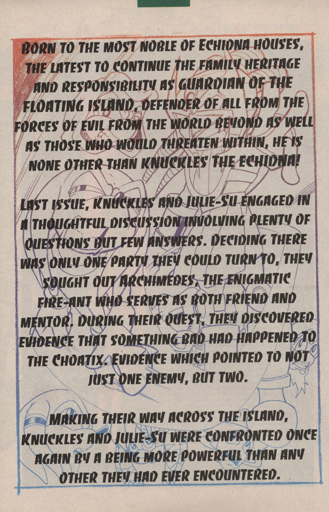 Read online Knuckles the Echidna comic -  Issue #8 - 4