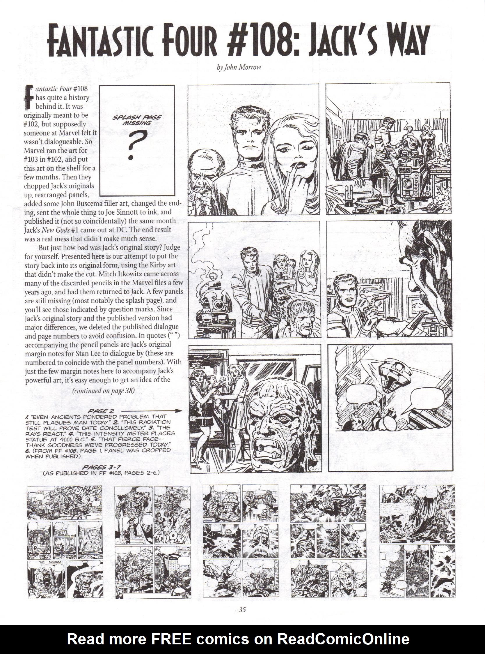 Read online The Jack Kirby Collector comic -  Issue #9 - 34