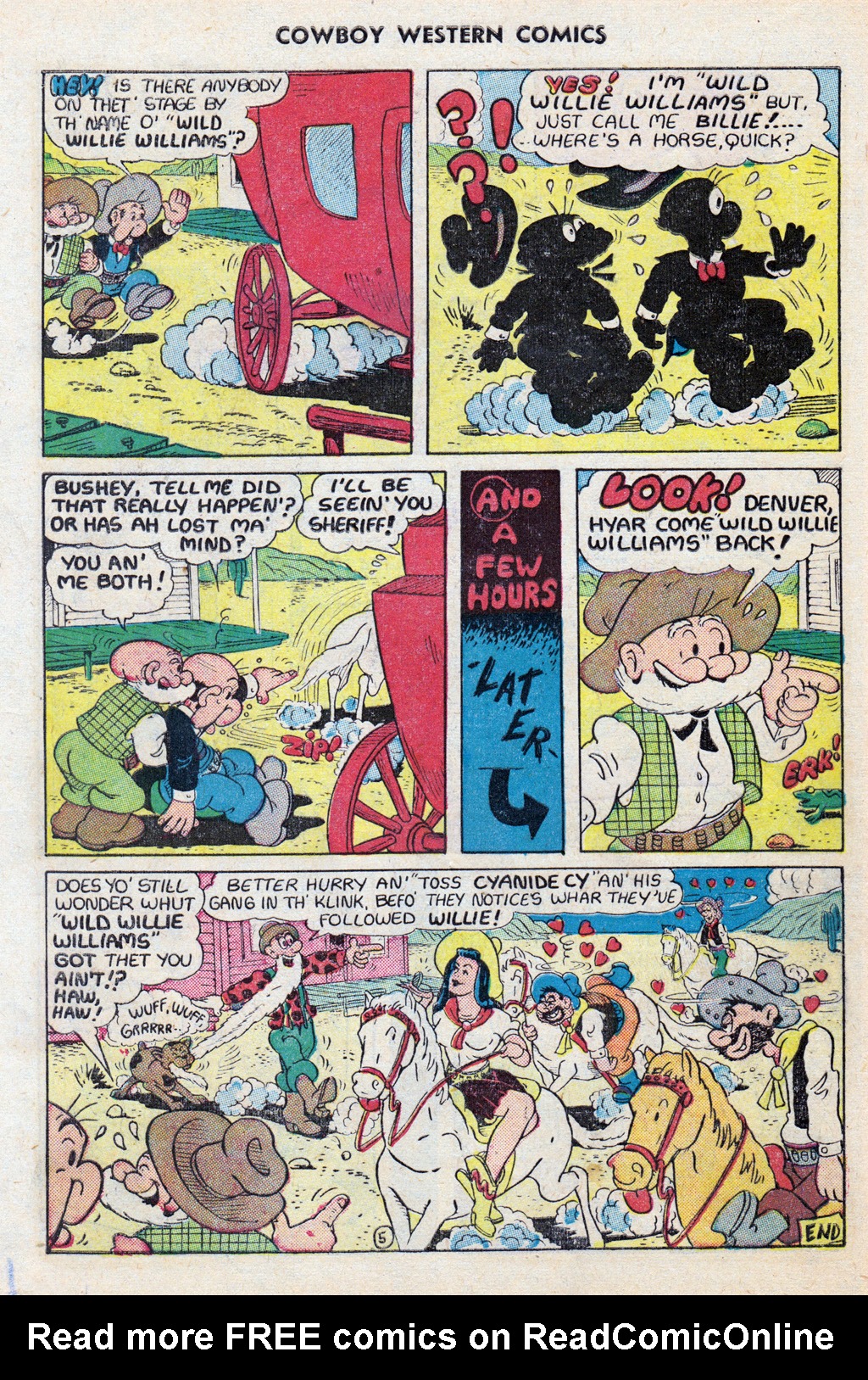 Read online Cowboy Western Comics (1948) comic -  Issue #28 - 34