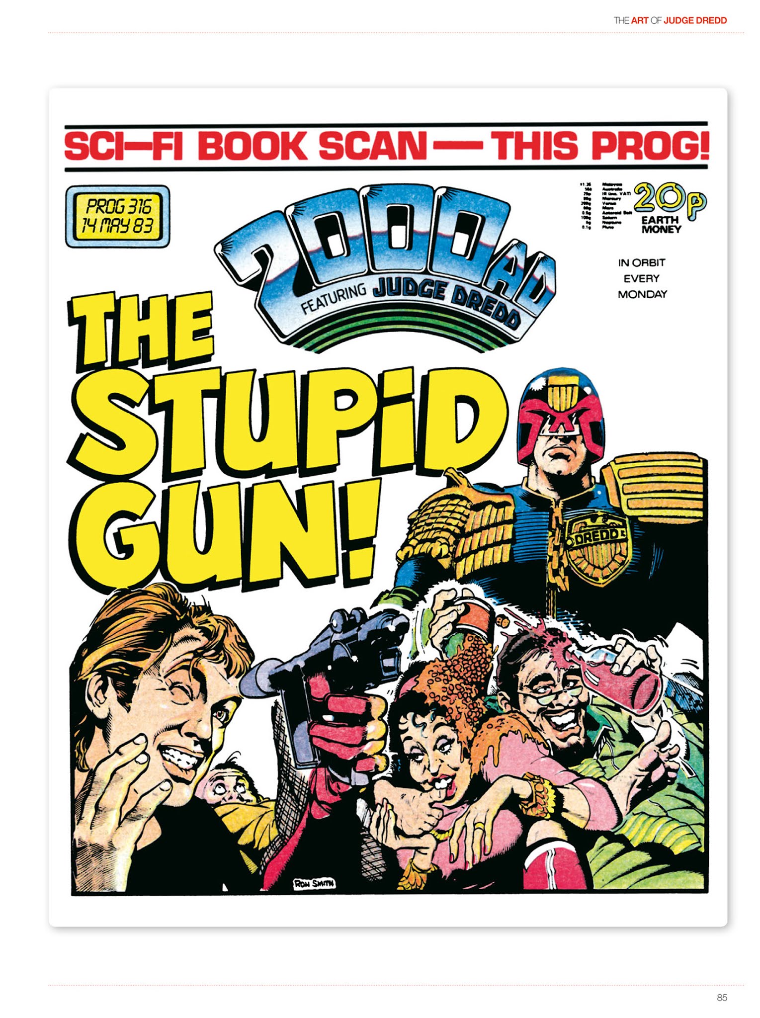 Read online The Art of Judge Dredd: Featuring 35 Years of Zarjaz Covers comic -  Issue # TPB (Part 1) - 83