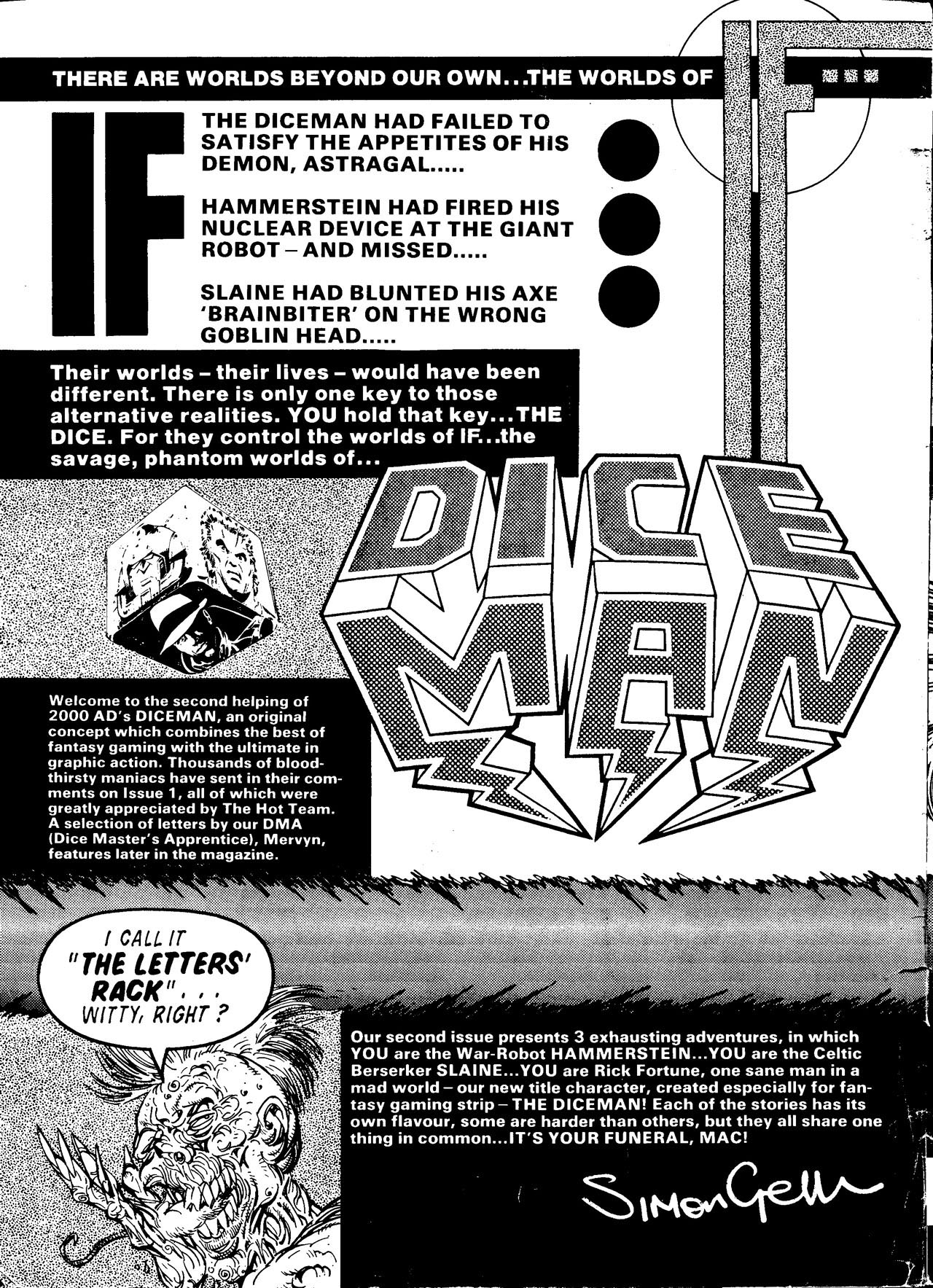 Read online Diceman comic -  Issue #2 - 1