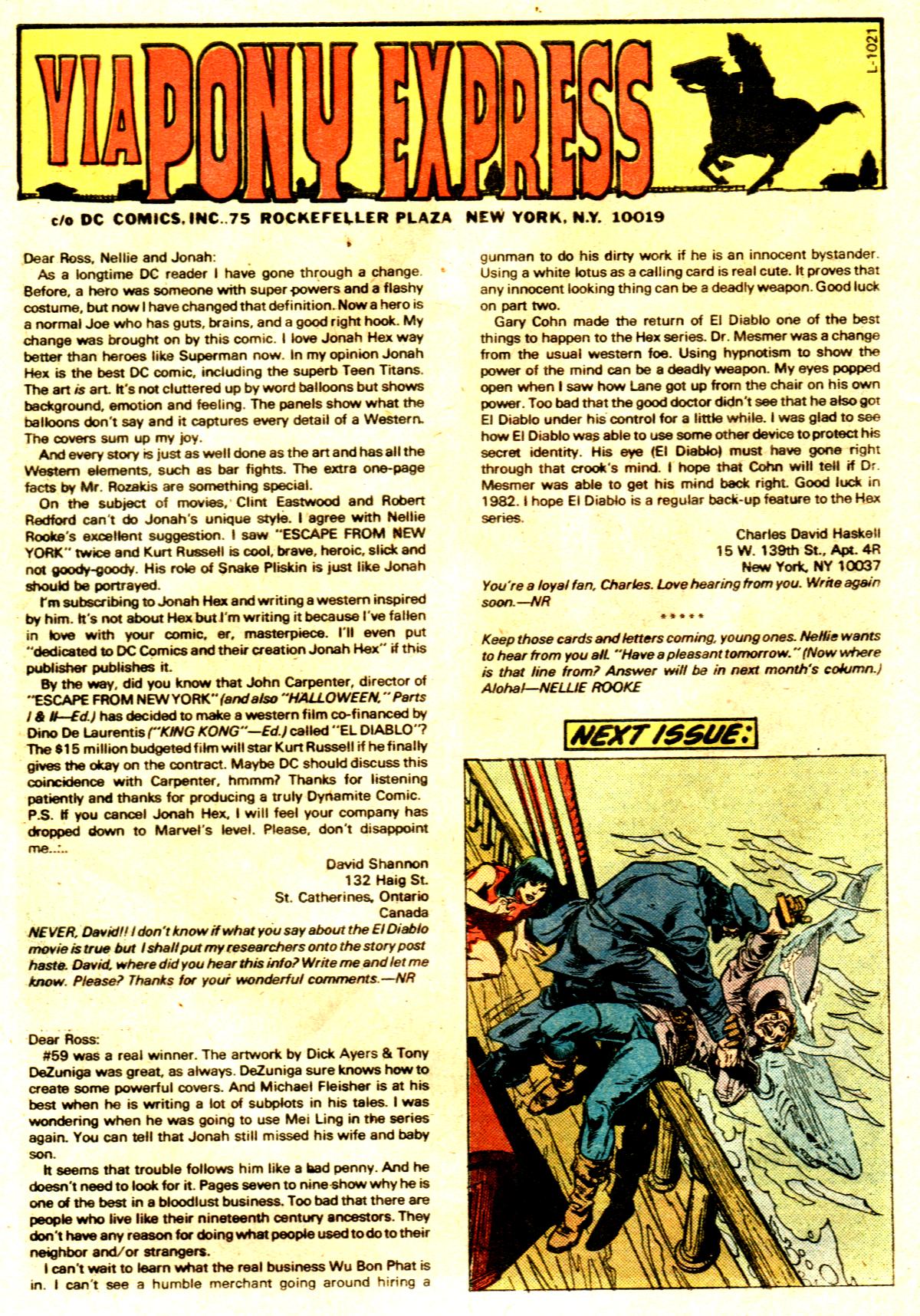 Read online Jonah Hex (1977) comic -  Issue #62 - 27