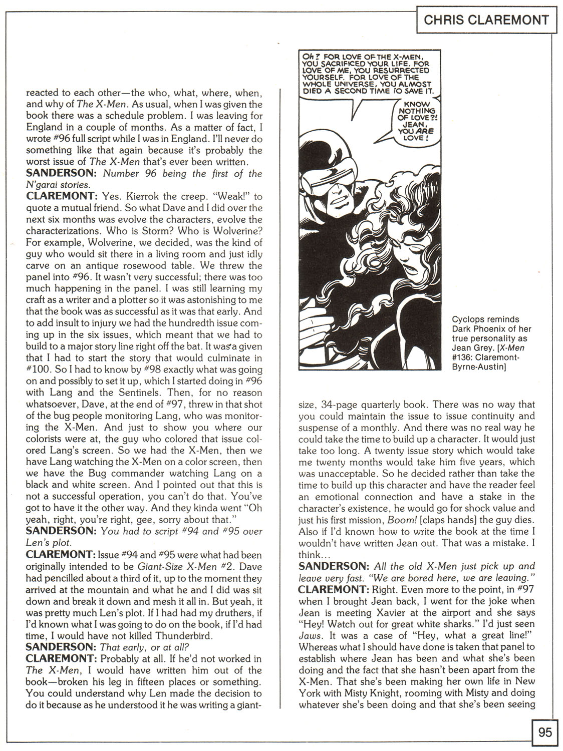 Read online The X-Men Companion comic -  Issue #1 - 95
