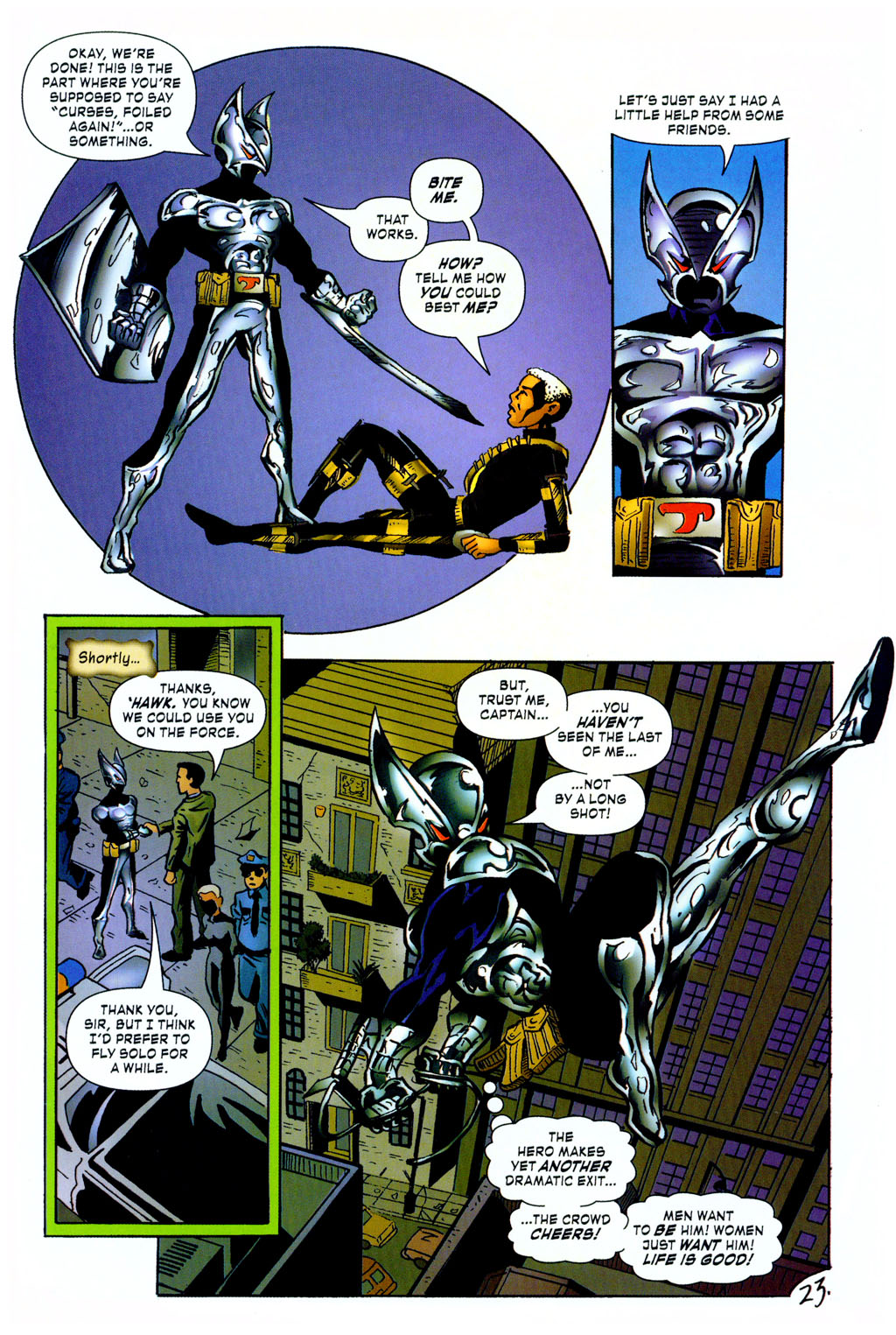 Read online The Return of Shadowhawk comic -  Issue # Full - 24