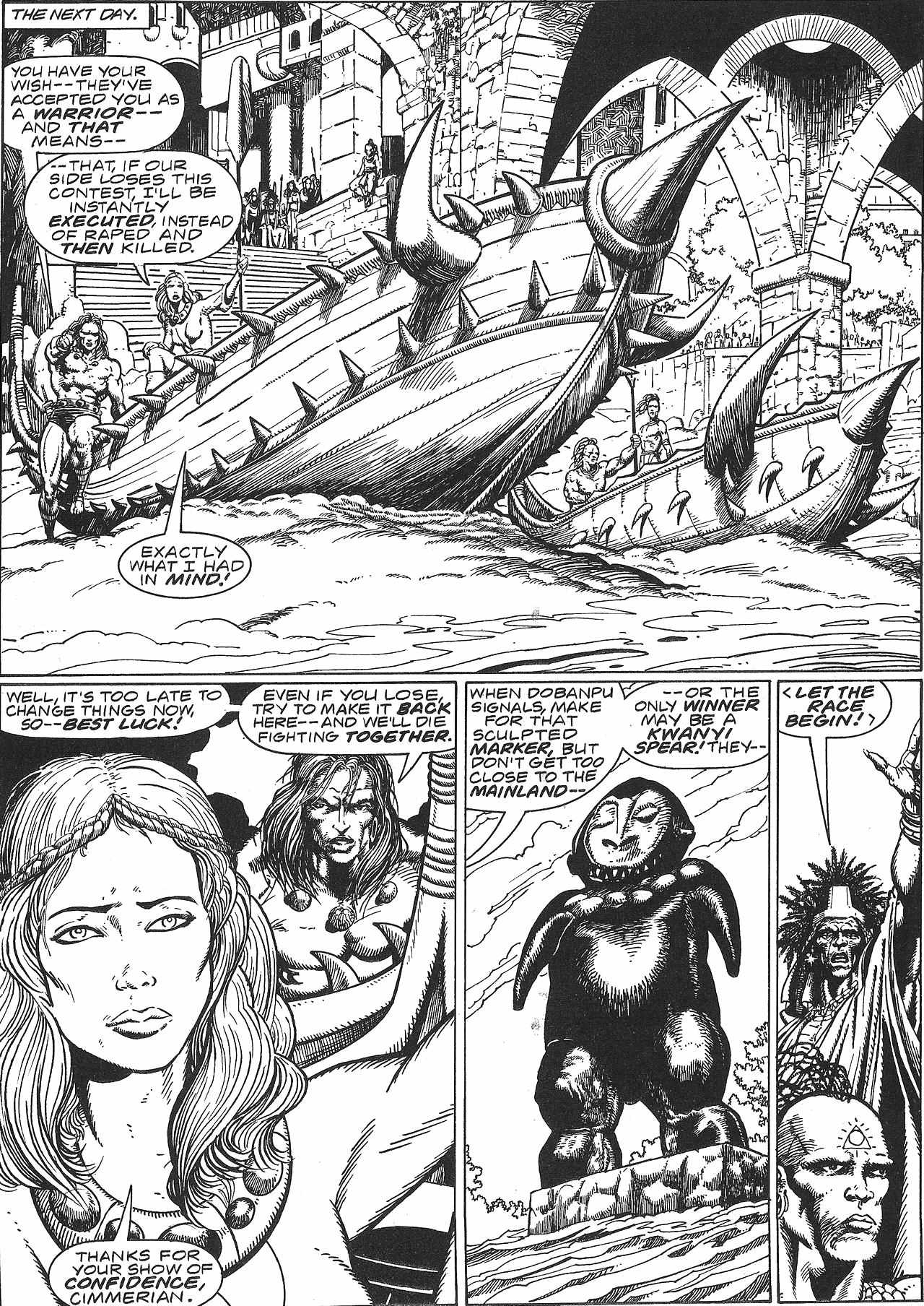 Read online The Savage Sword Of Conan comic -  Issue #213 - 7