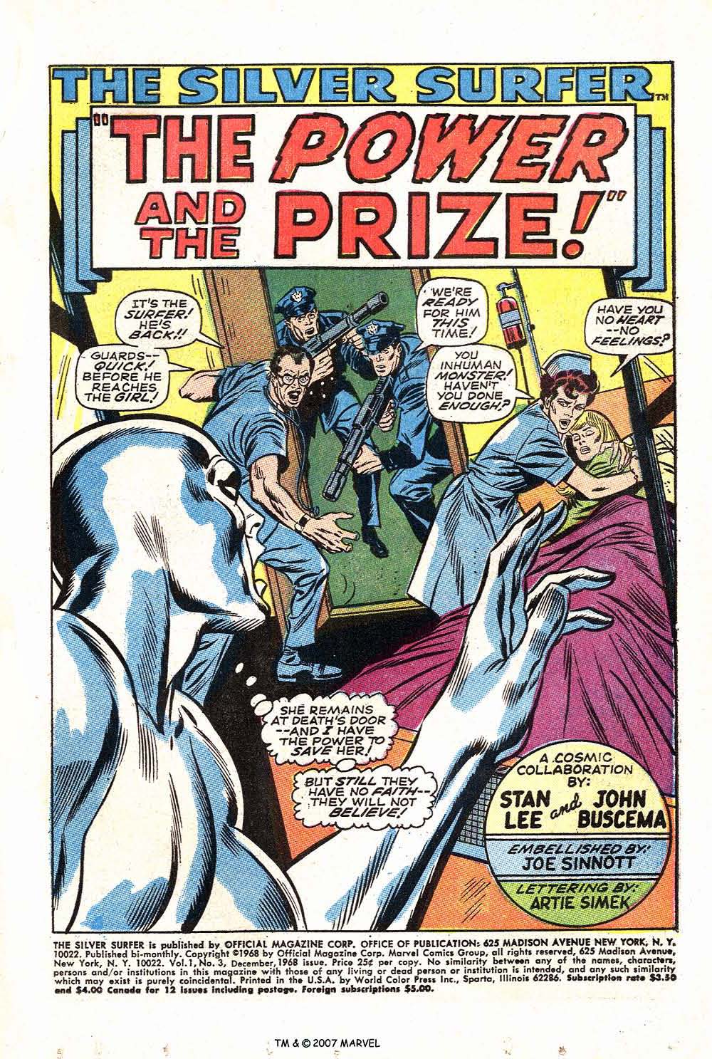 Read online Silver Surfer (1968) comic -  Issue #3 - 3
