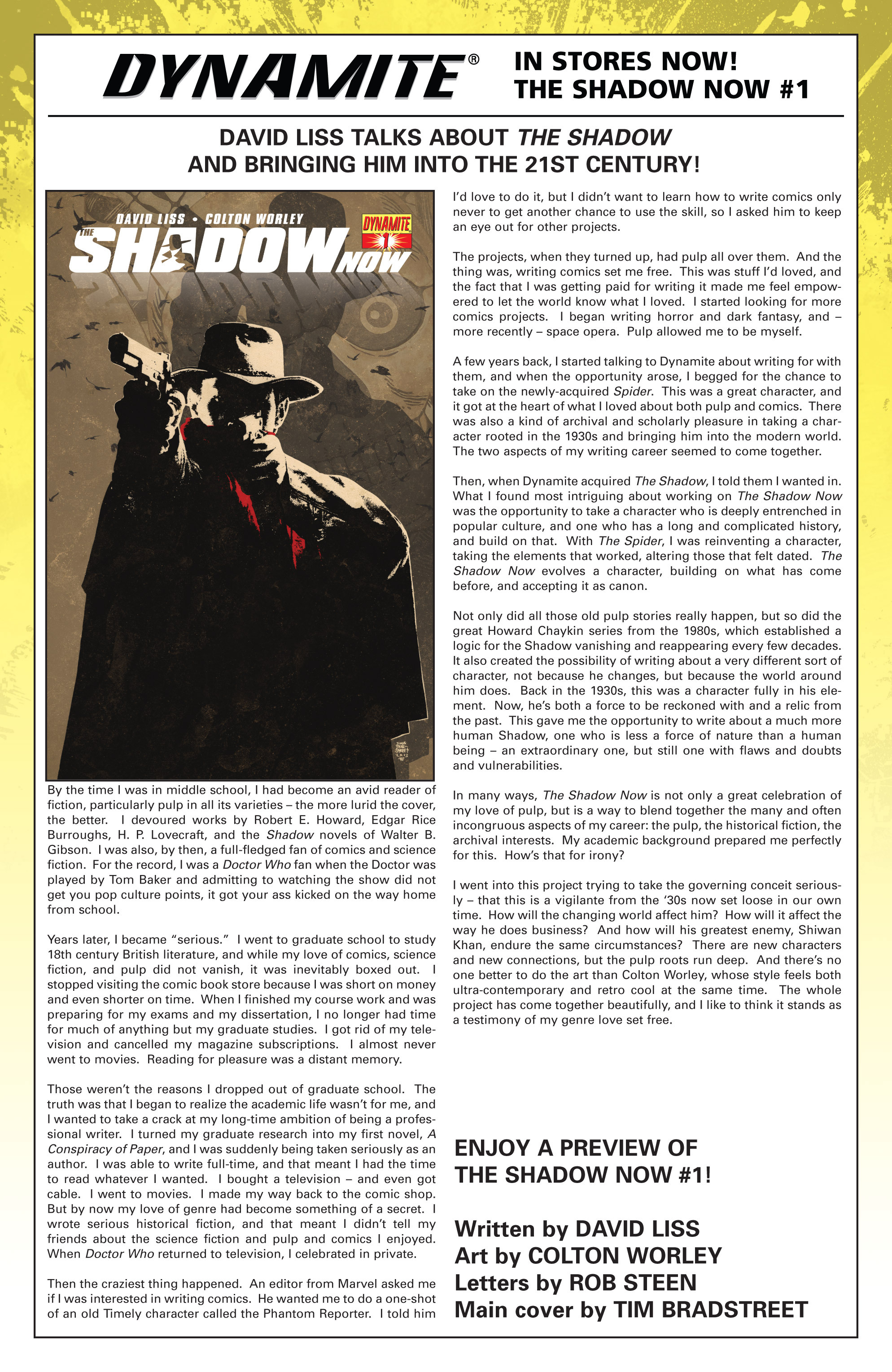 Read online The Shadow: Year One comic -  Issue #6 - 30