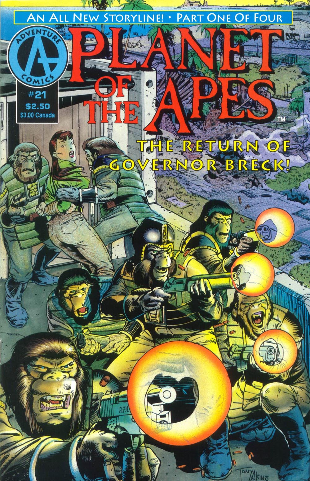 Read online Planet of the Apes (1990) comic -  Issue #21 - 1