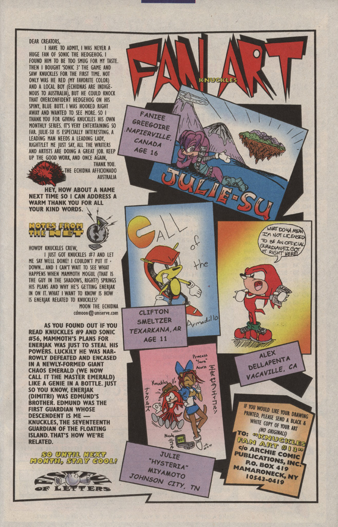 Read online Knuckles the Echidna comic -  Issue #13 - 33