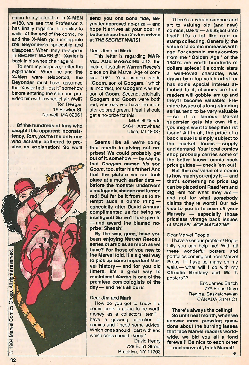 Read online Marvel Age comic -  Issue #16 - 33