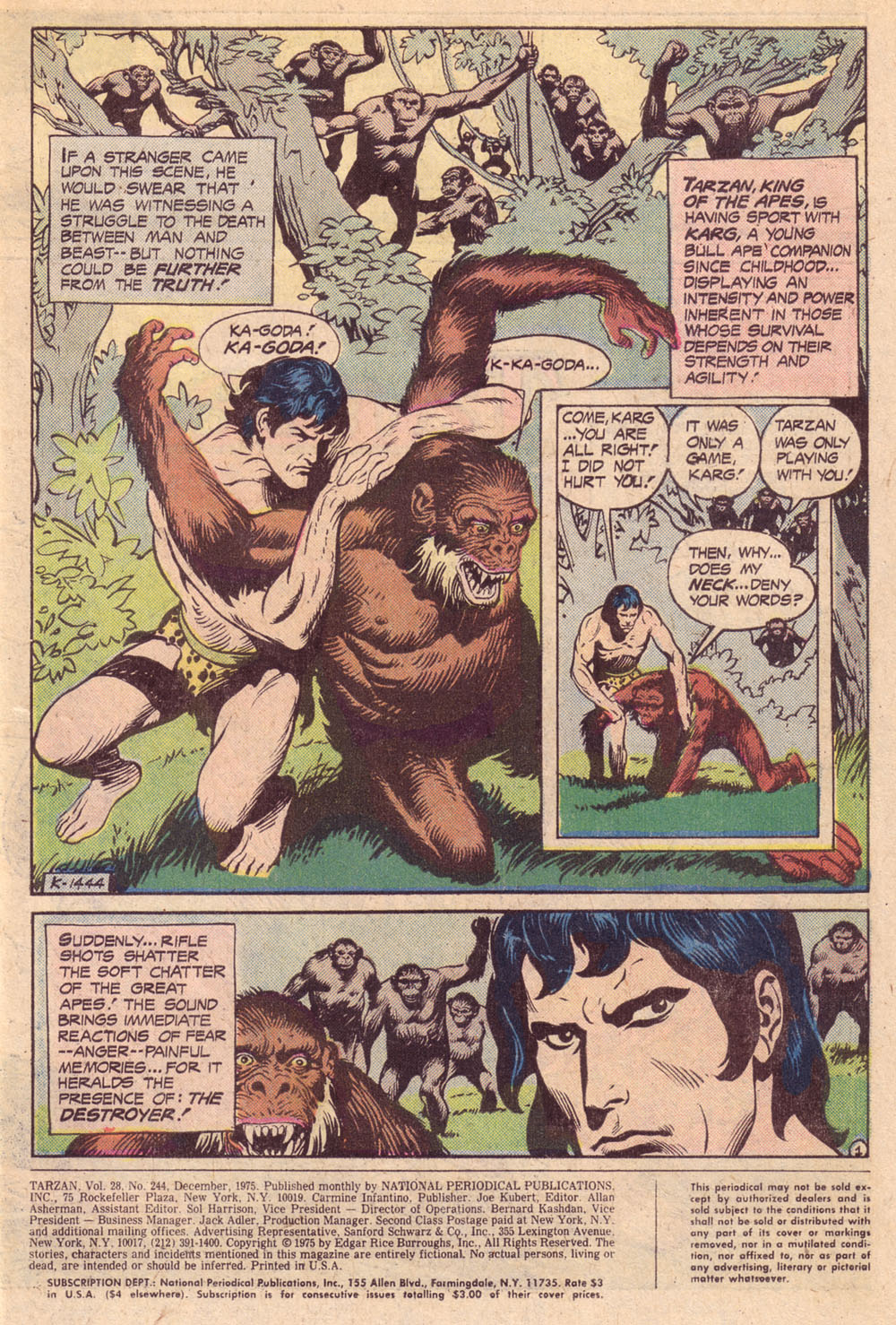 Read online Tarzan (1972) comic -  Issue #244 - 2