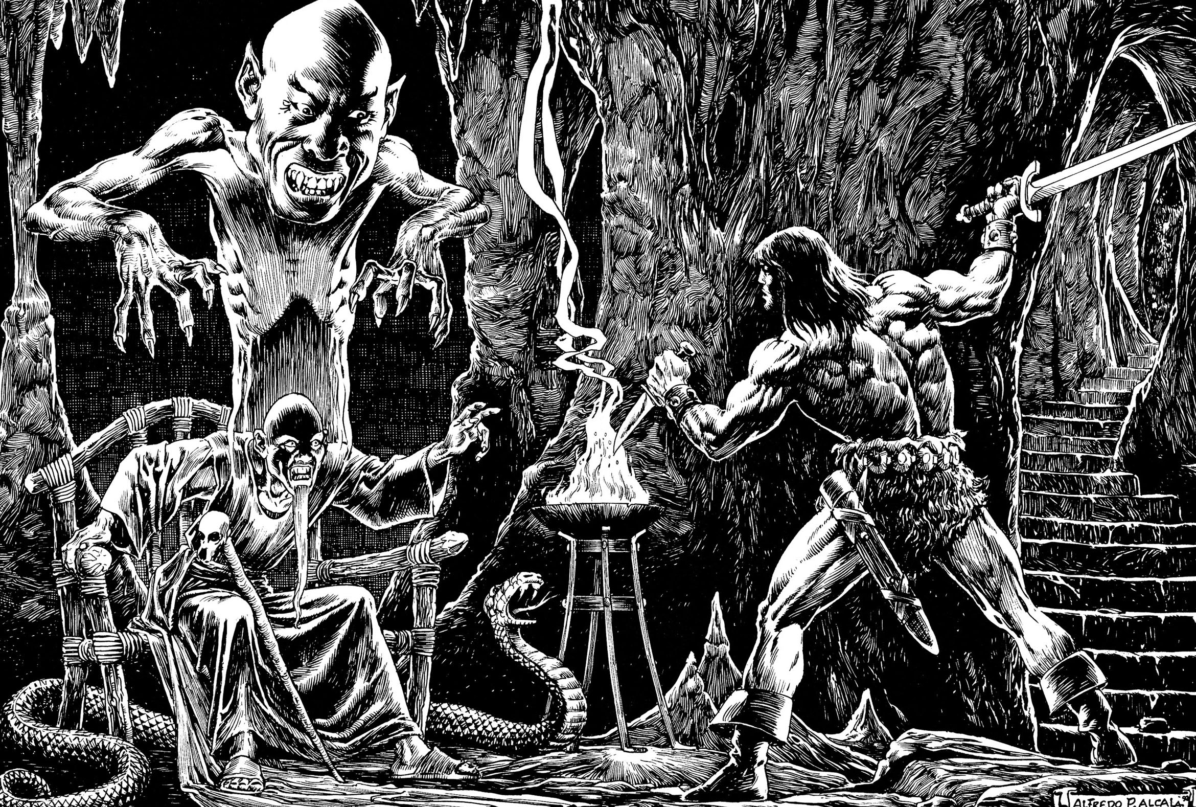 Read online The Savage Sword Of Conan comic -  Issue #211 - 34